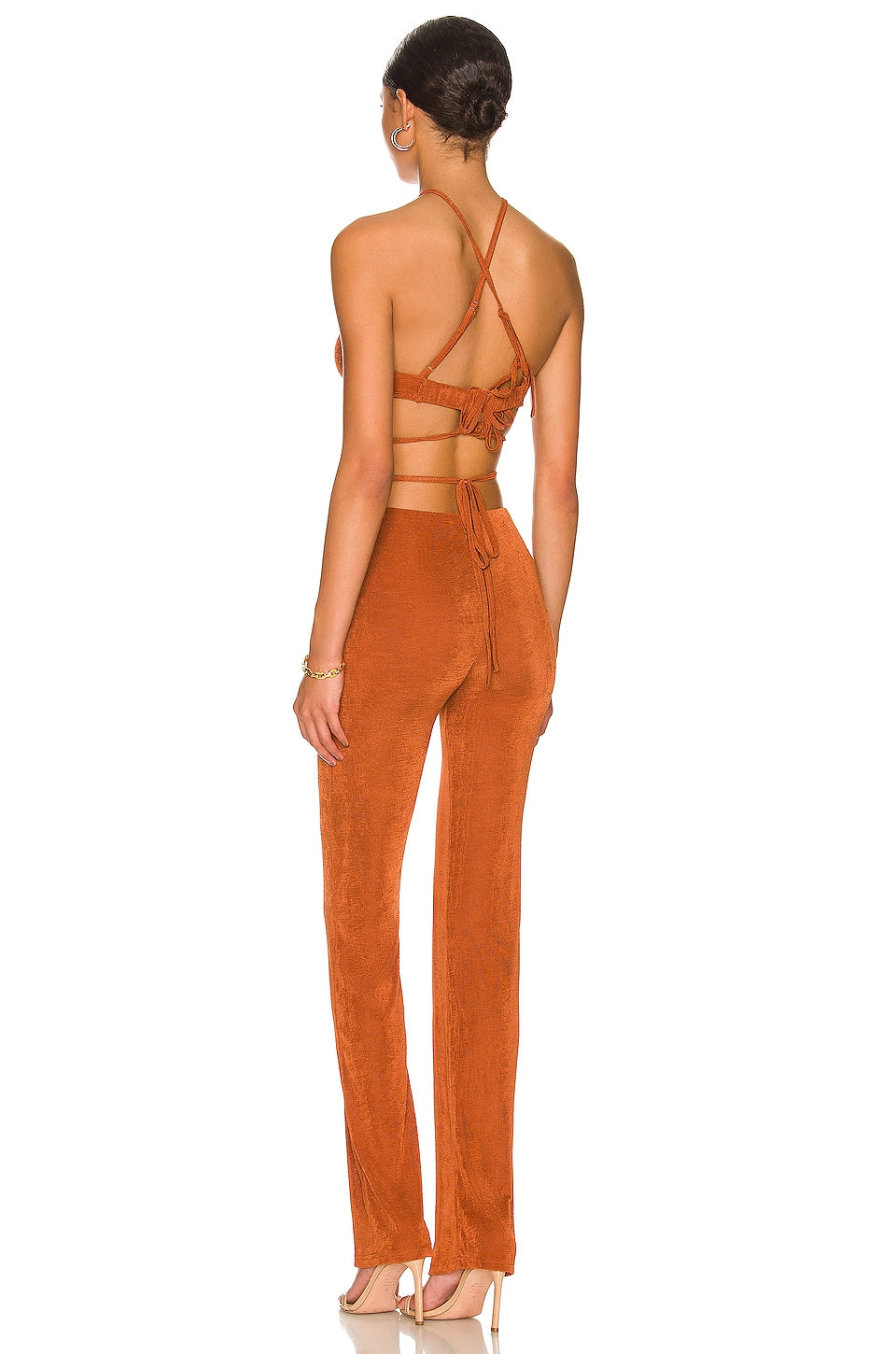 superdown Irene Strappy Pant Set in Rust