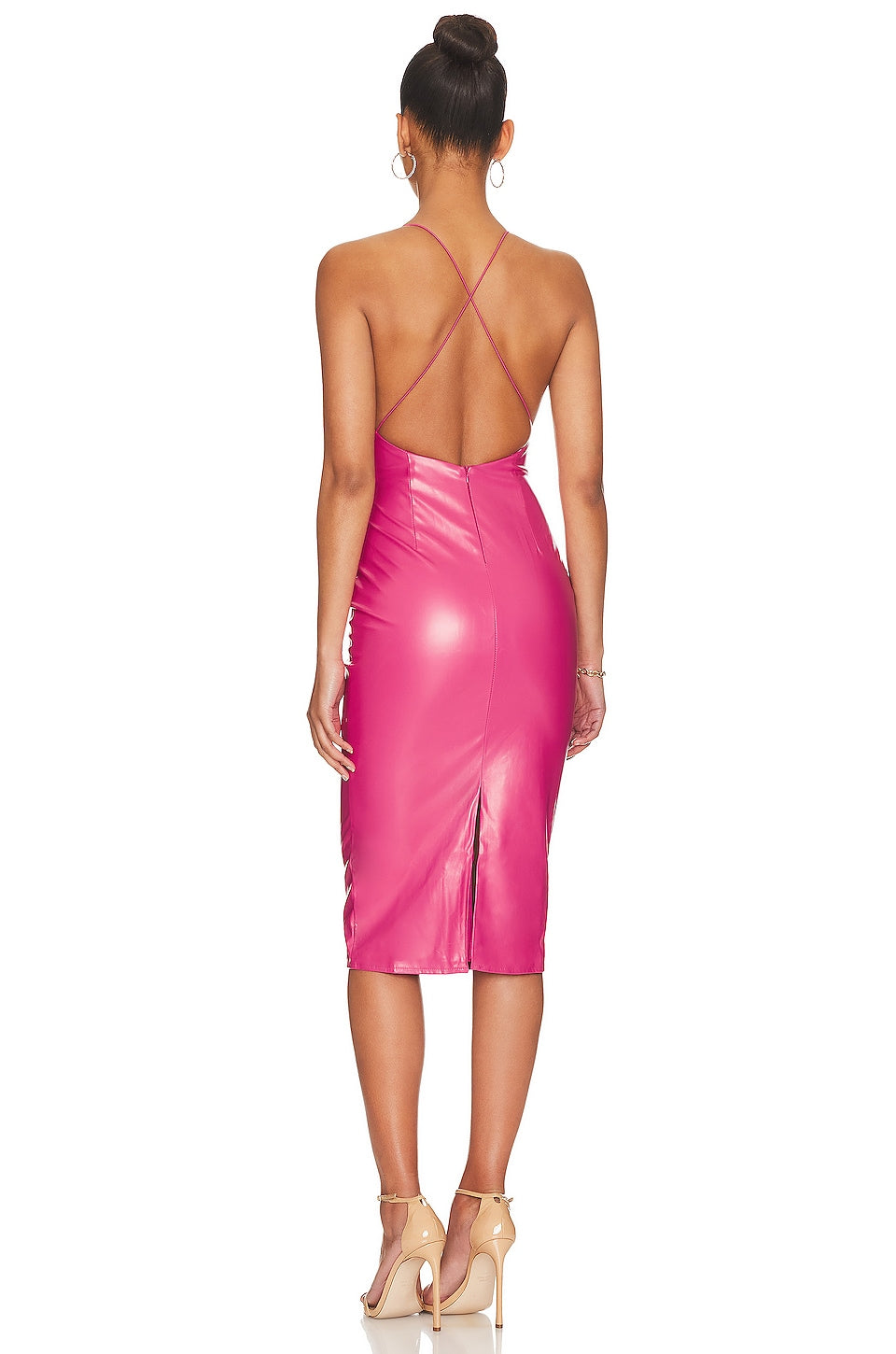 superdown Bijou Midi Dress in Pink