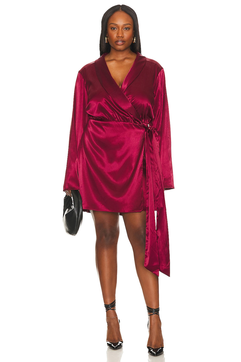 superdown Jennie Mini Dress in Burgundy