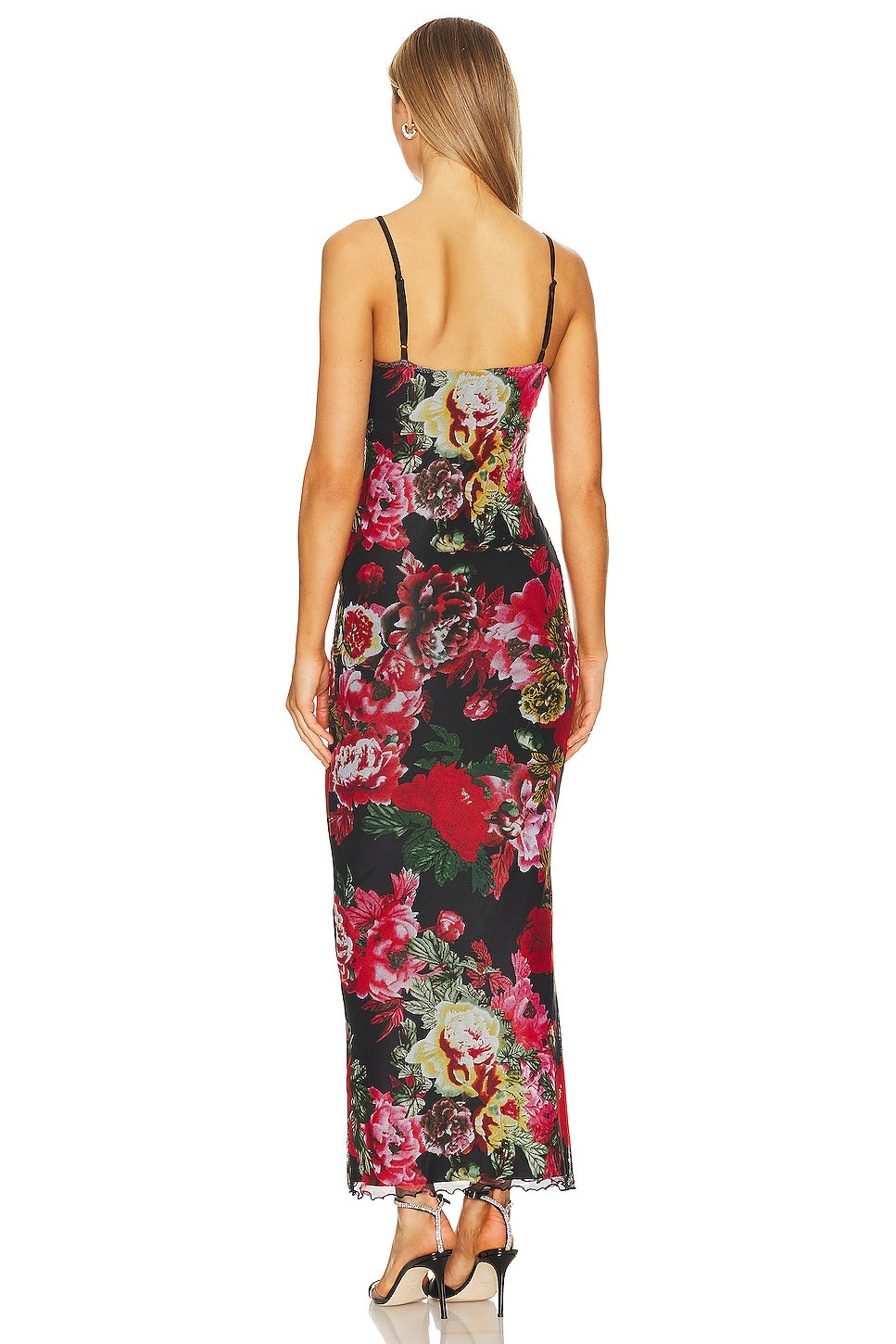 superdown Molly Maxi Dress in Black Floral