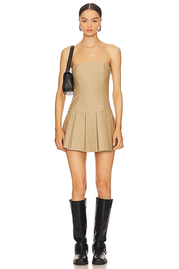 superdown Ruby Mini Dress in Tan