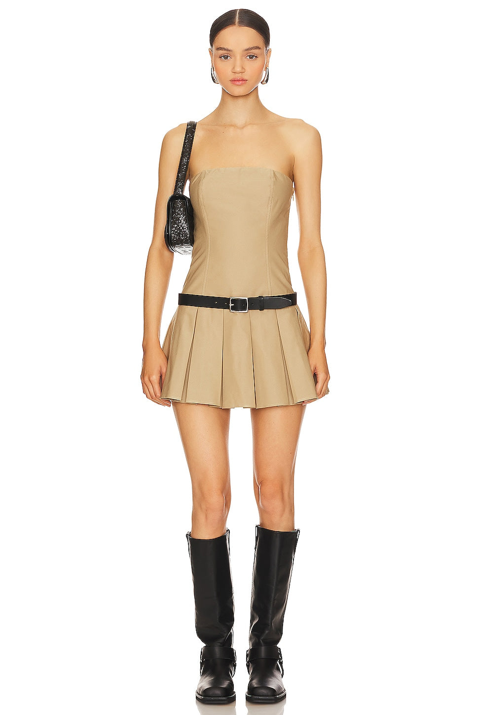 superdown Ruby Mini Dress in Tan