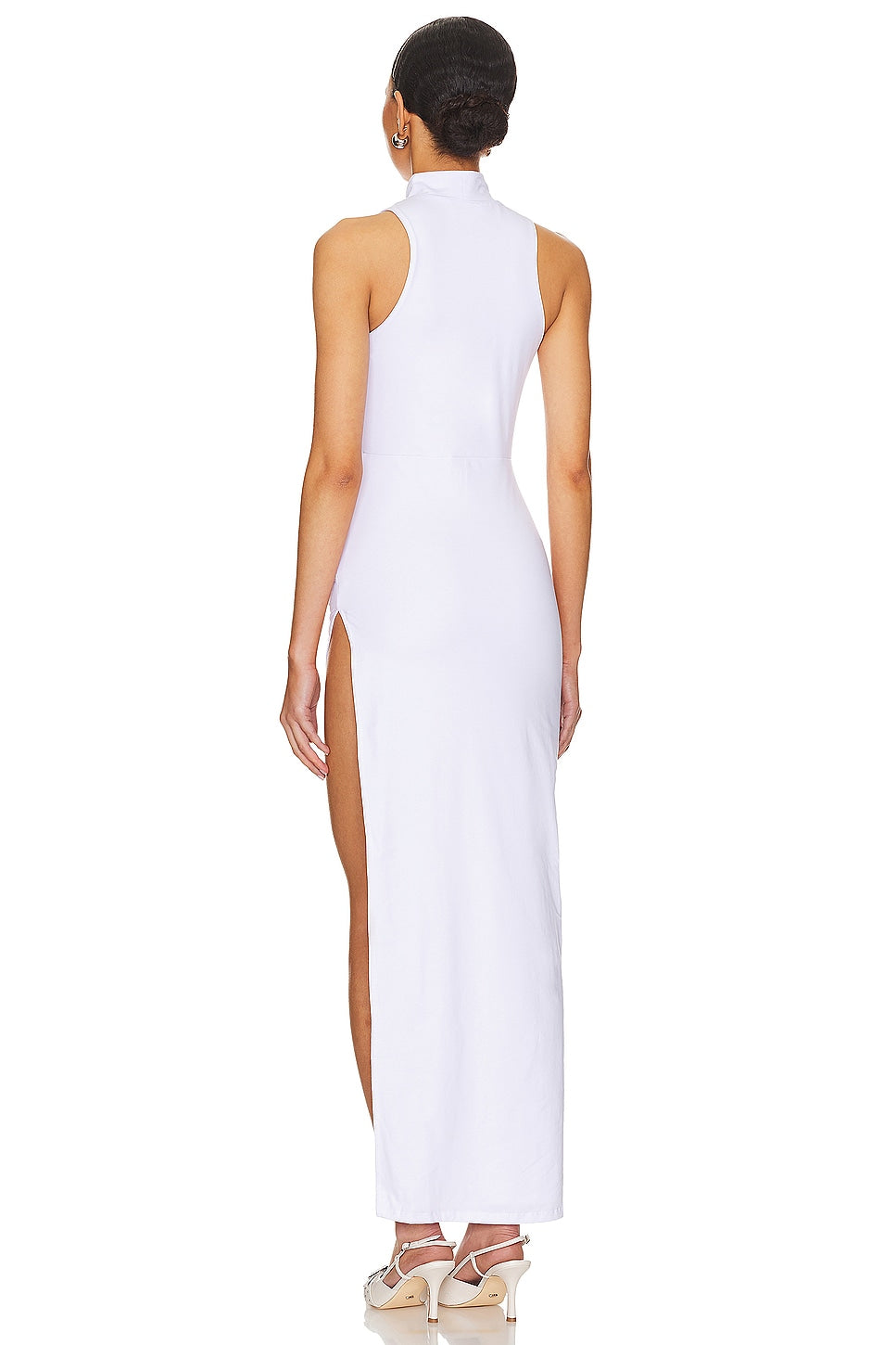 superdown Janet Slit Midi Dress in White
