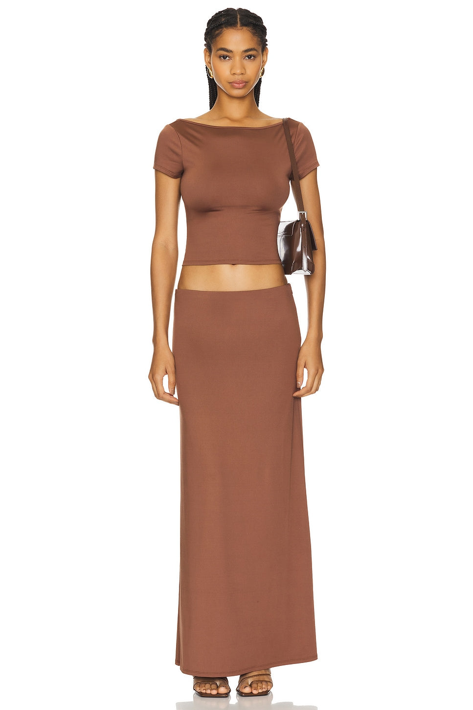 superdown Oaklyn Maxi Set in Brown