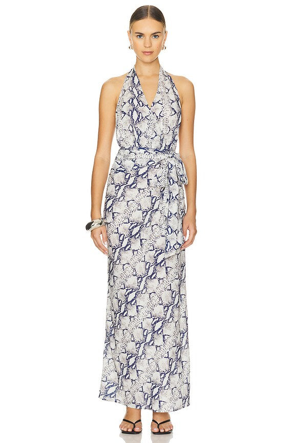 superdown Cynthia Maxi Dress in Snake Multi