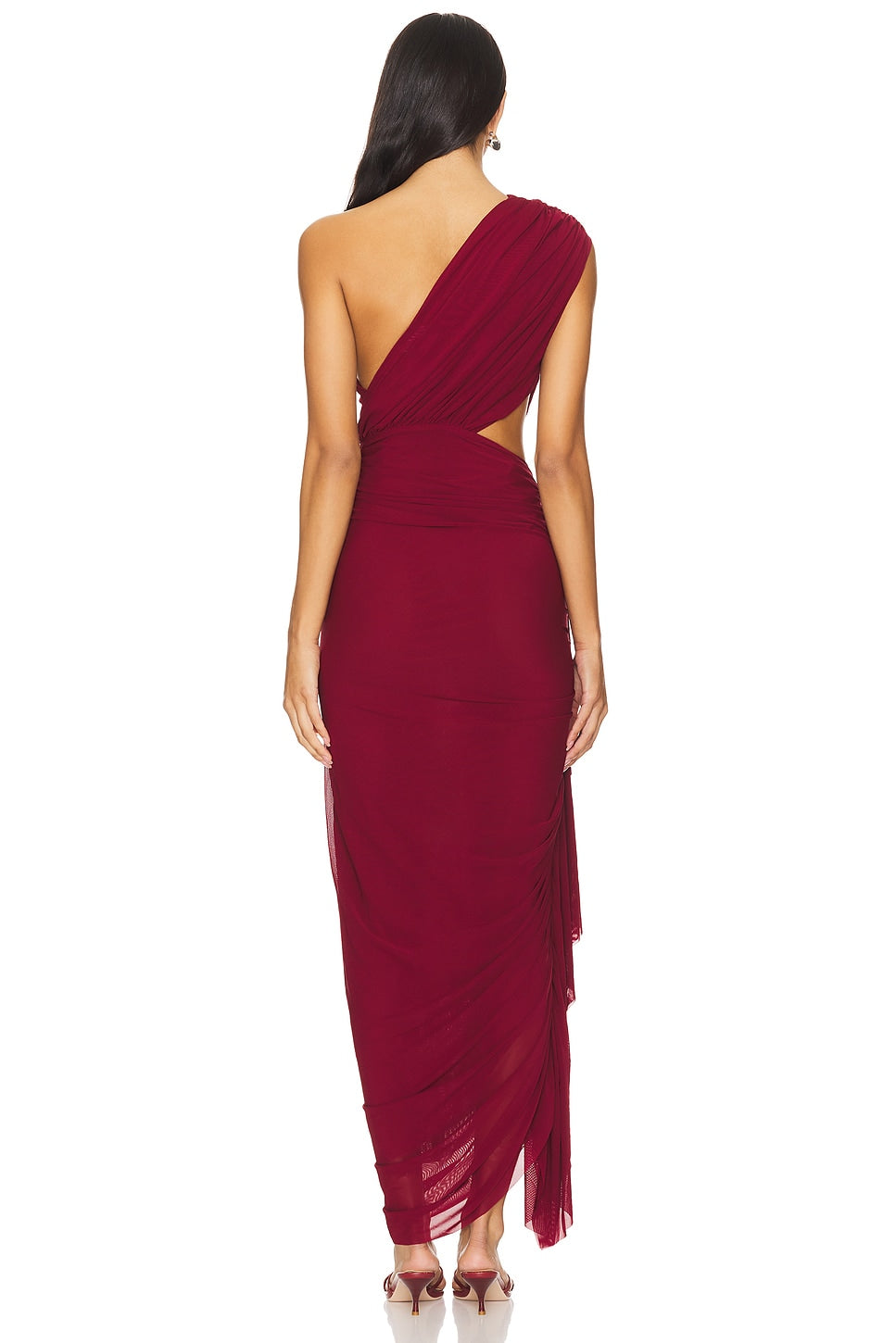 superdown Juliet Midi Dress in Oxblood