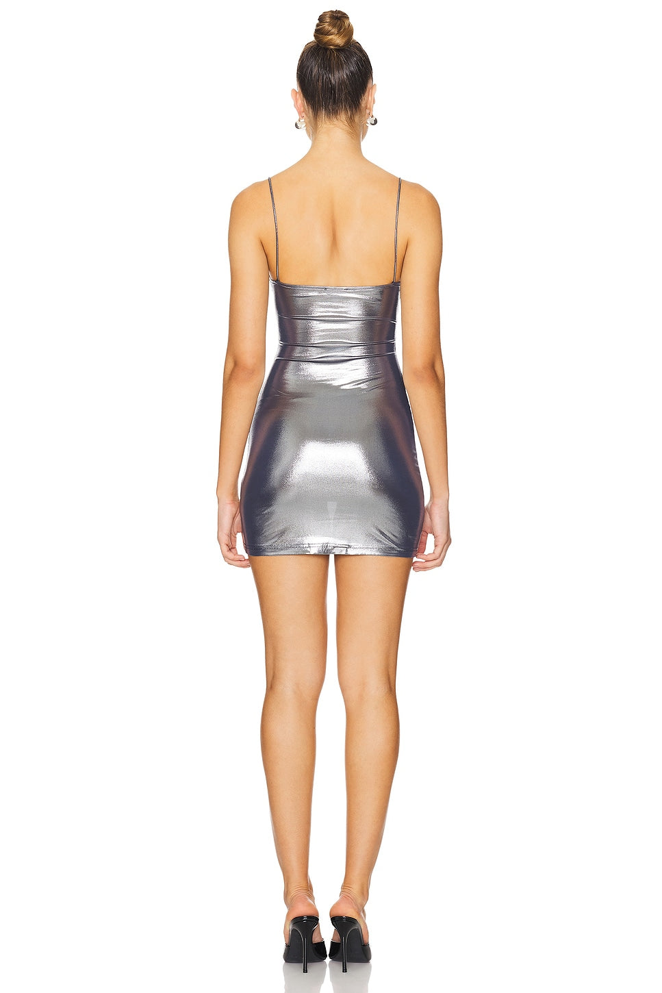 superdown Joanna Mini Dress in Silver