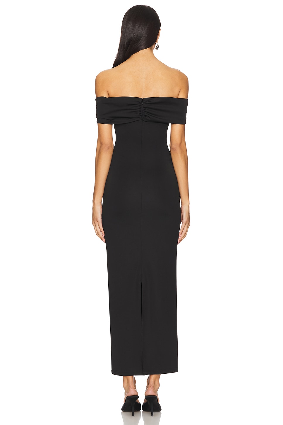 superdown Blake Off Shoulder Gown in Black