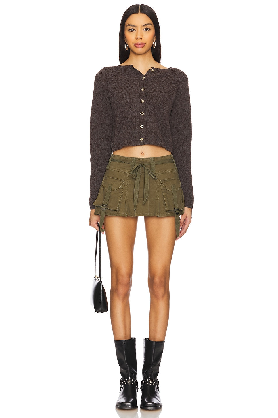superdown Ciaran Skort in Army Green
