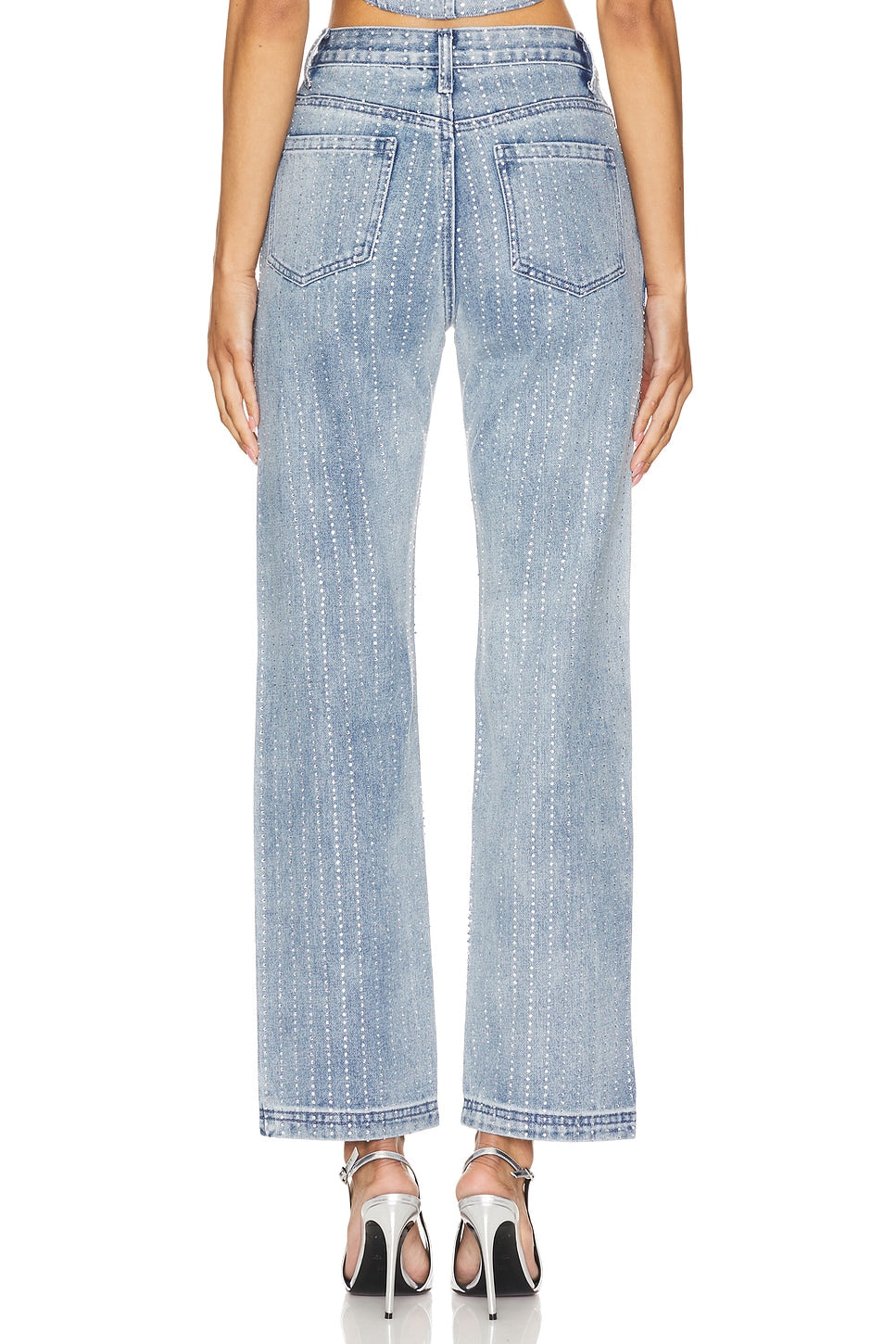 superdown Ileen Crystal Jean in Light Wash