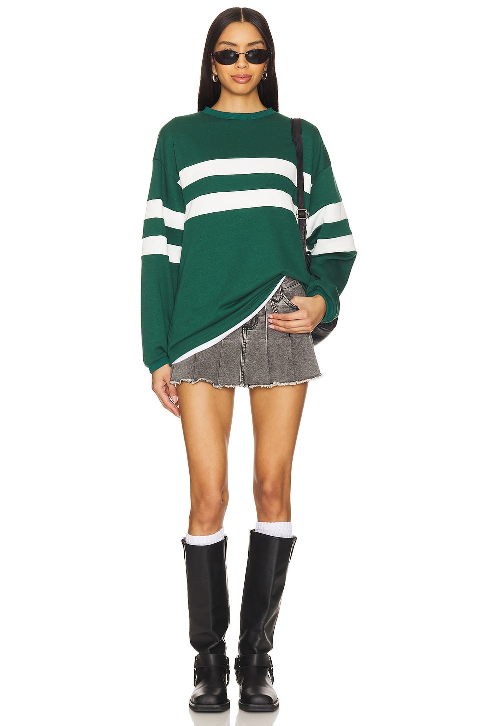 superdown Jordy Oversized Crewneck in Green