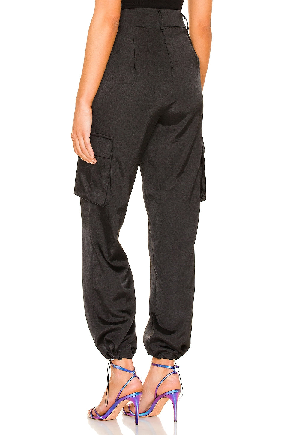 superdown Seleste Drawstring Jogger Pant in Black