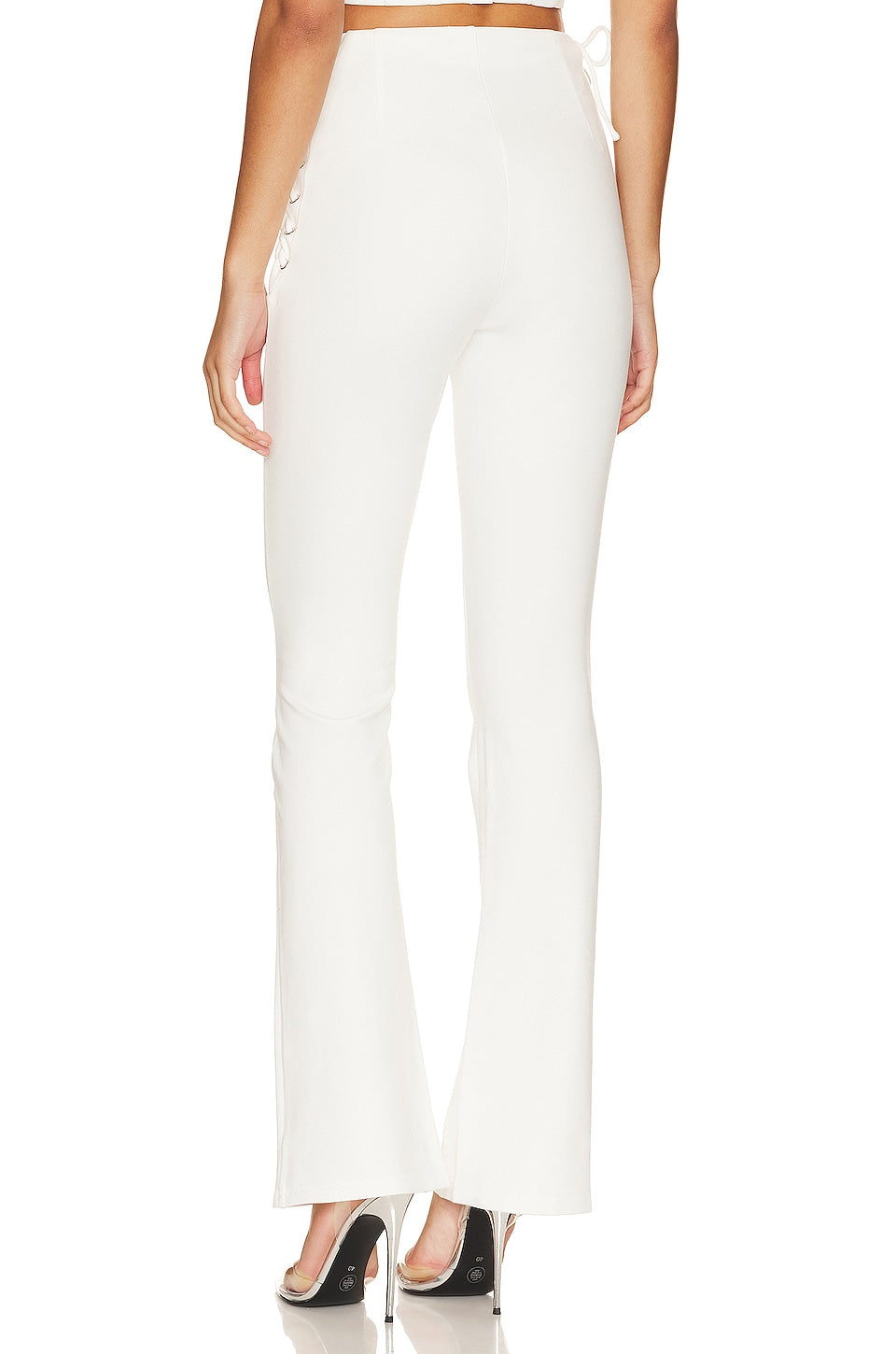 superdown Jeneh Lace Up Pants in Ivory