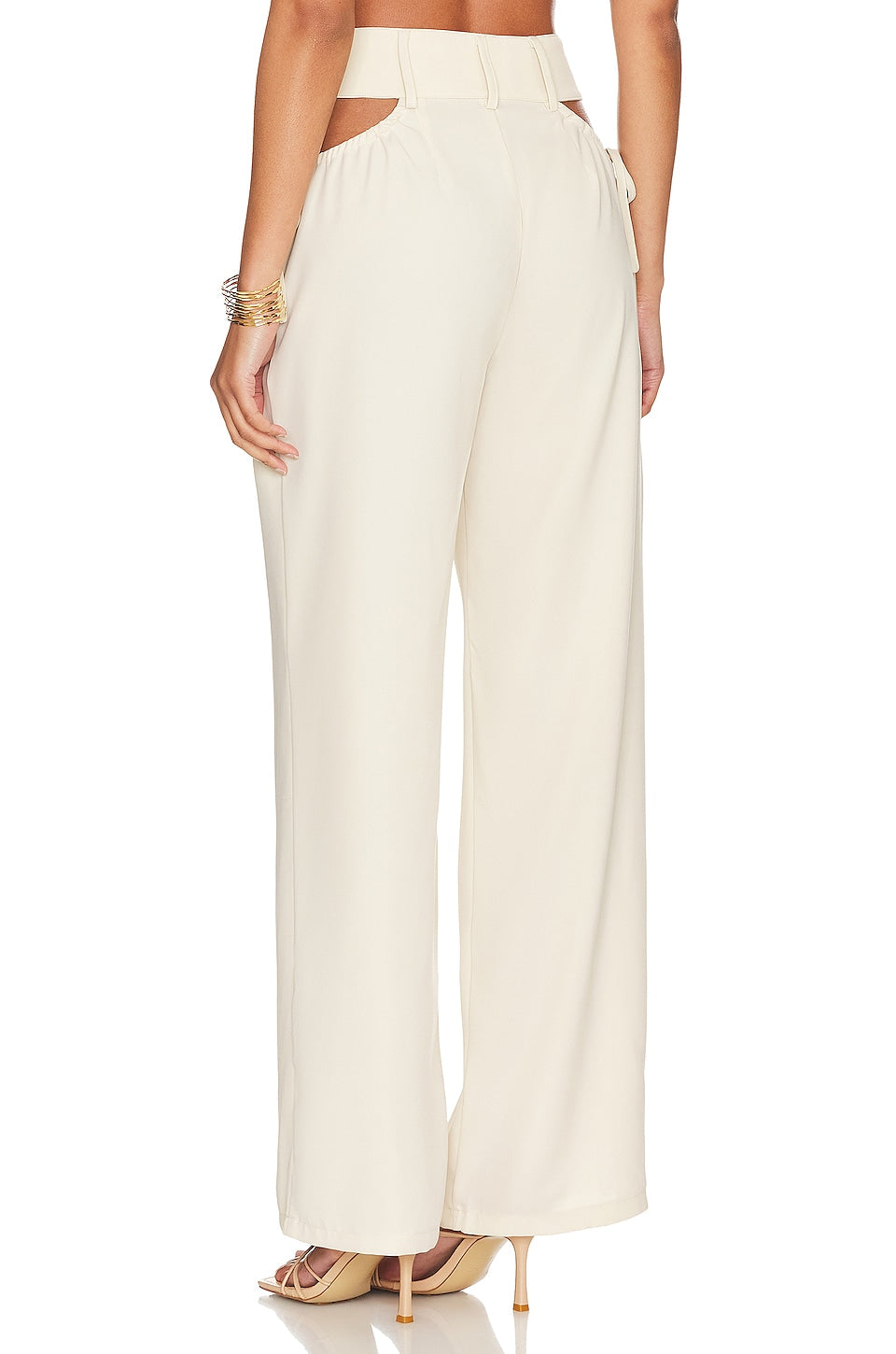 superdown Benny Cut Out Pants in Beige
