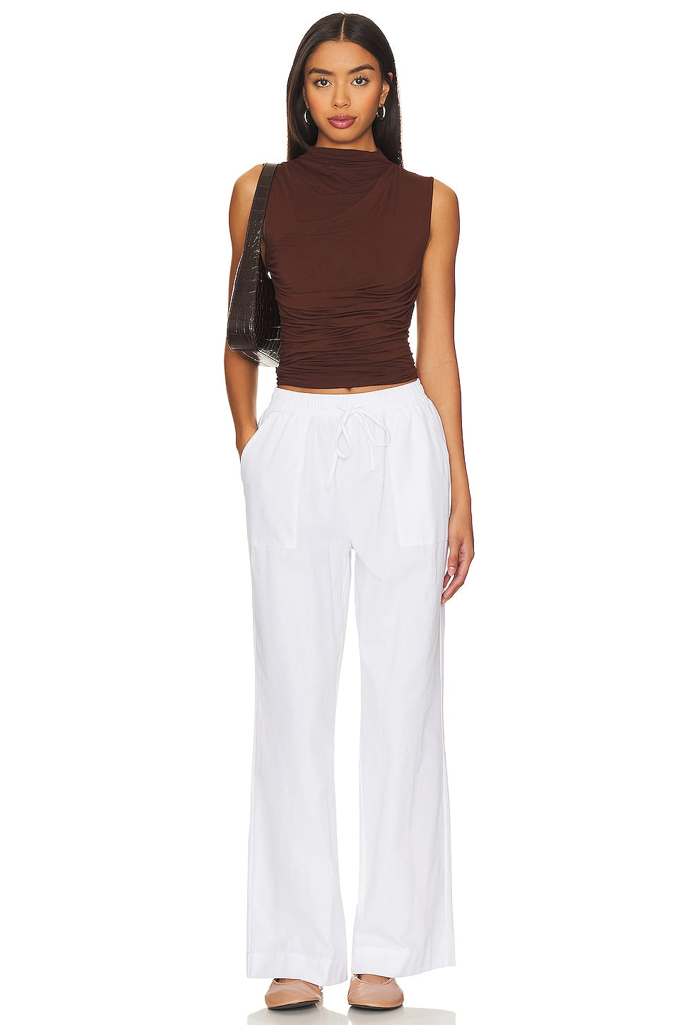 superdown Amy Cargo Pant in White