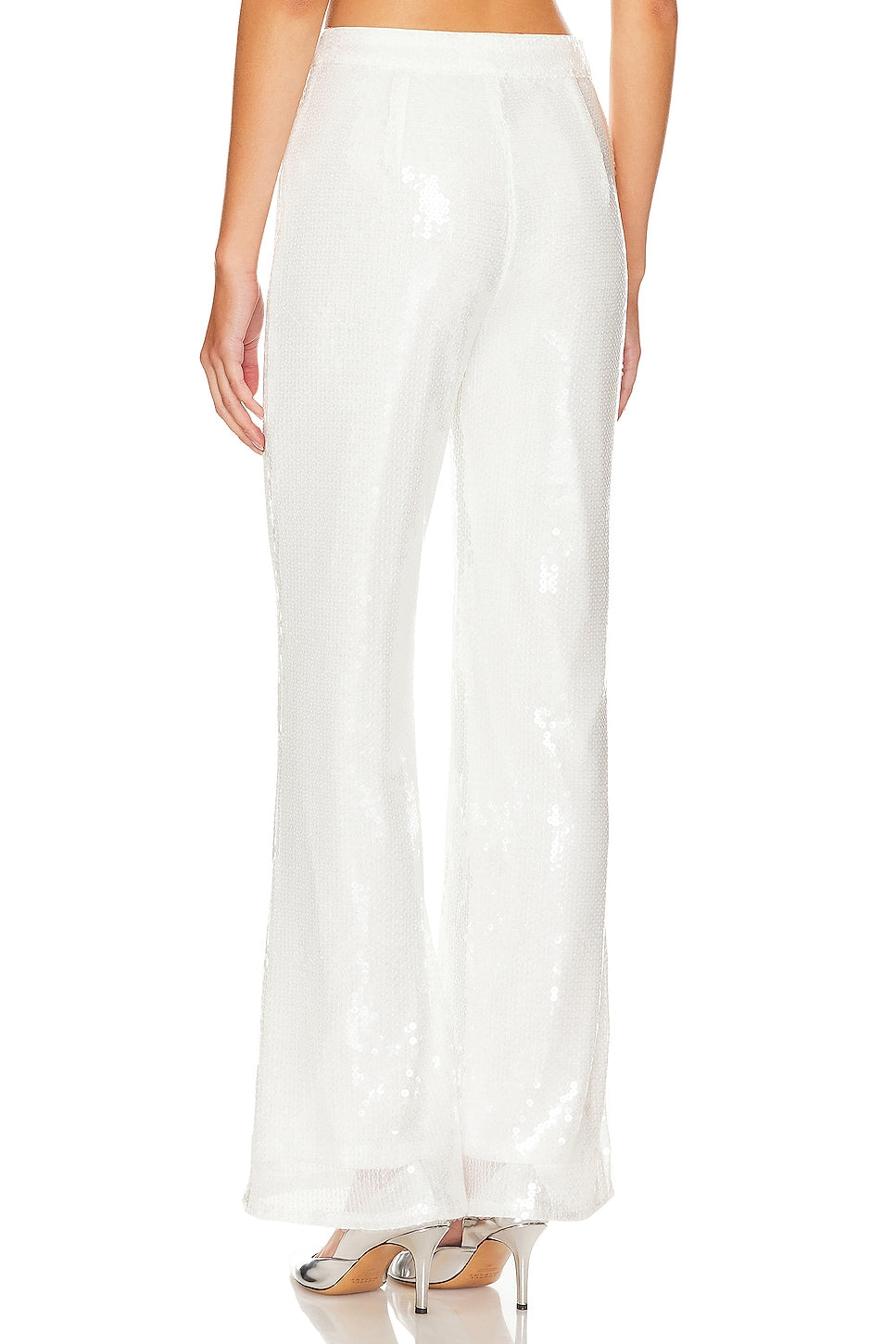 superdown Avia Pant in White Sequin