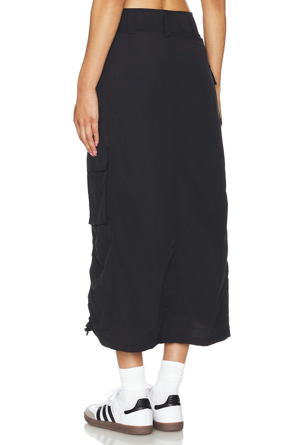 superdown Mila Cargo Midi Skirt in Black