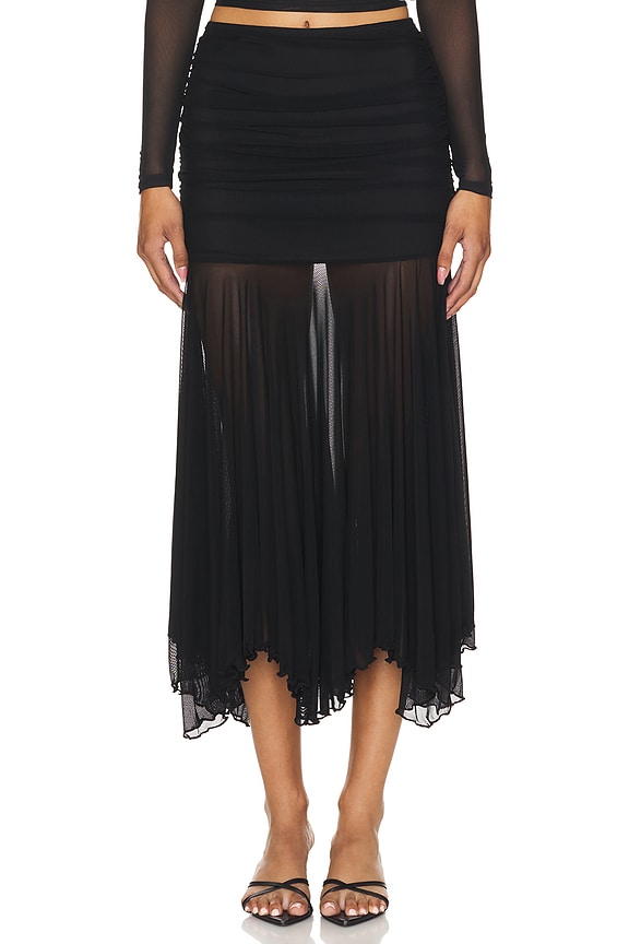 superdown Kami Maxi Skirt in Black