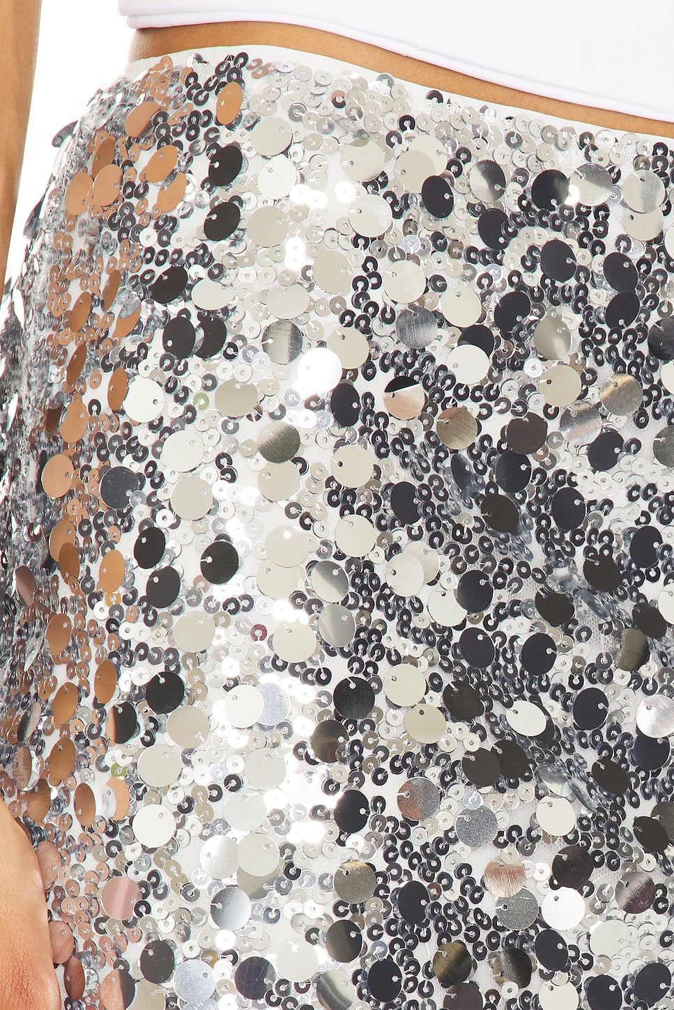 superdown Ishani Mini Skirt in Silver