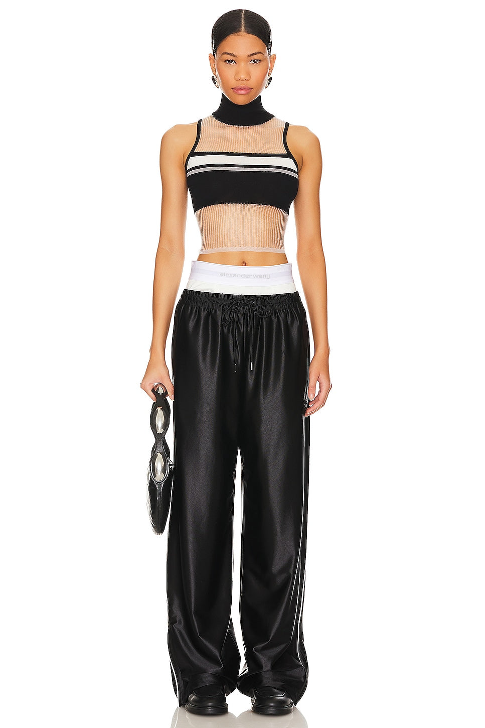 superdown Julianna Top in Black & White