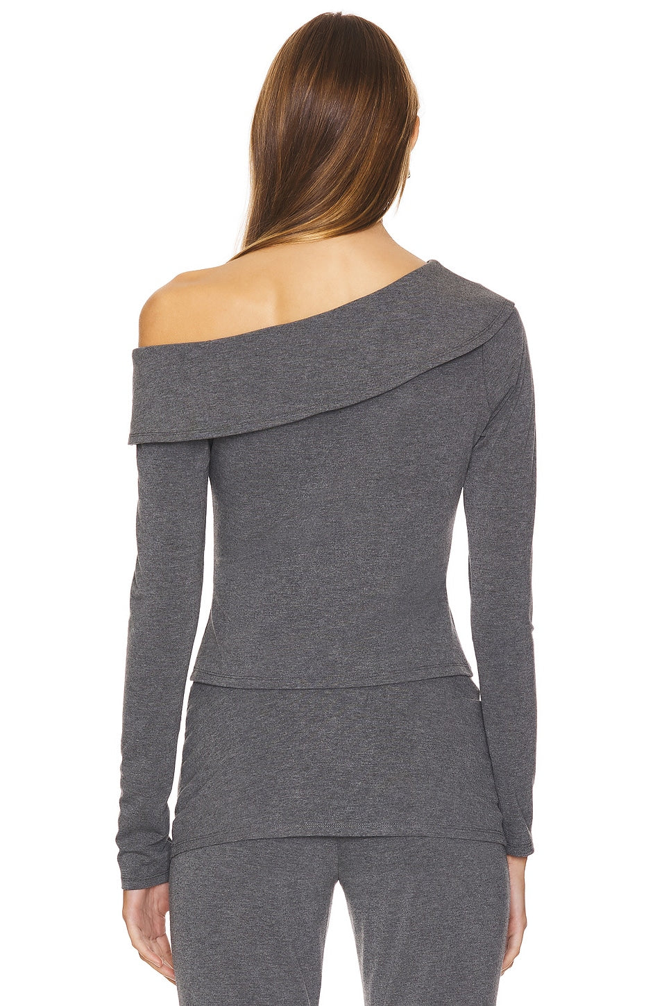 superdown Jordy Off Shoulder Top in Grey