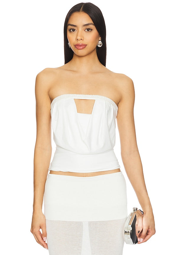 superdown Bea Tube Top in White