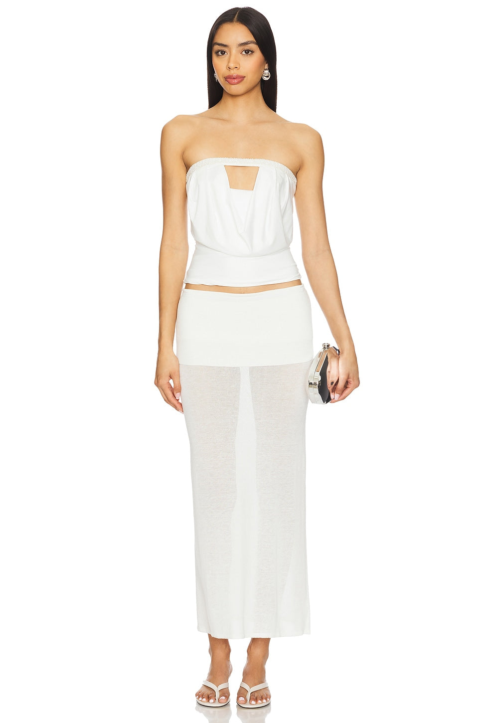 superdown Bea Tube Top in White
