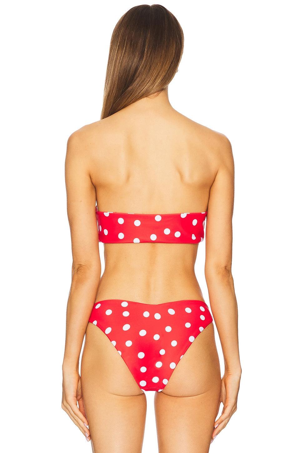 superdown Lucy Bikini Top in Red Polka Dot
