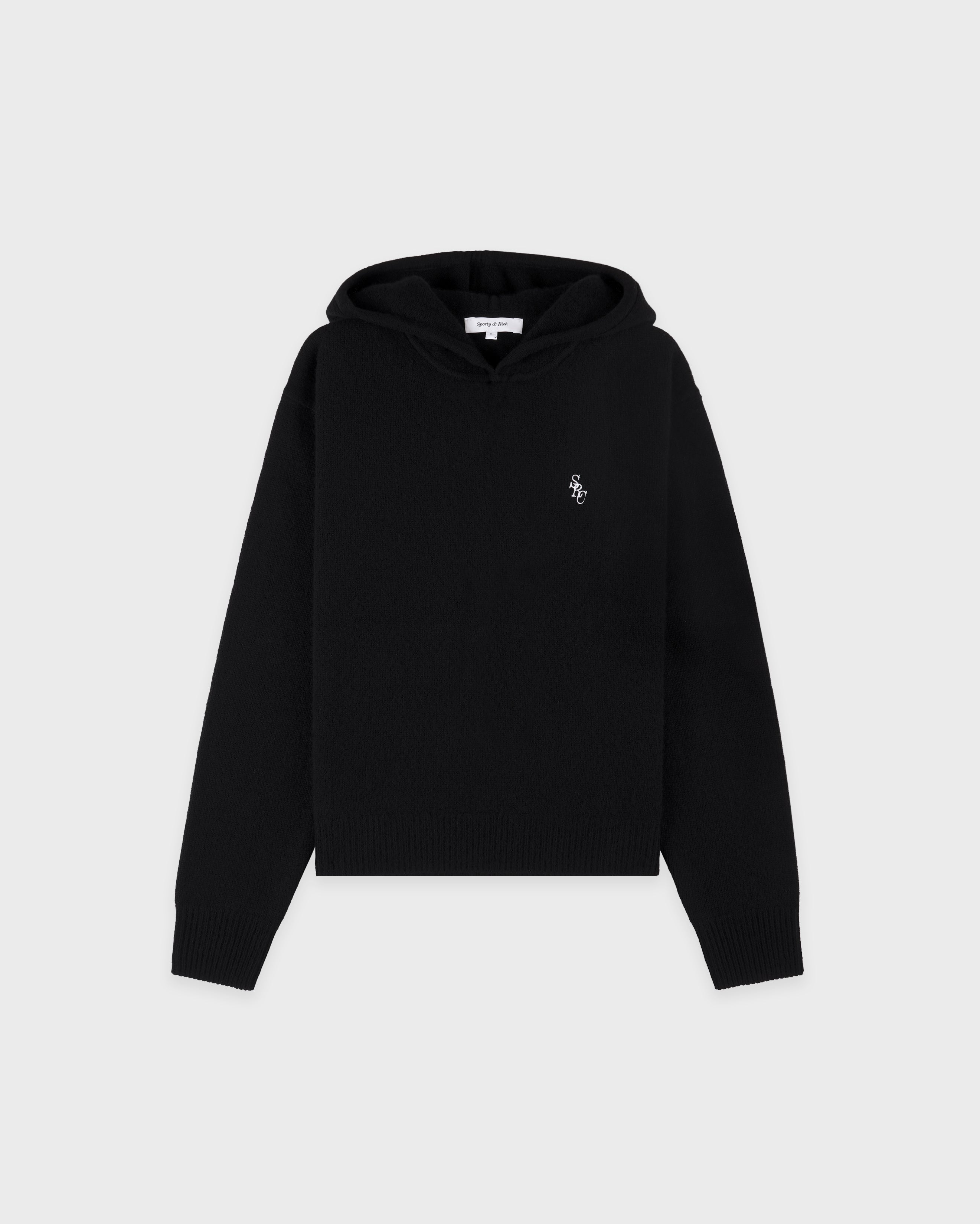 SRC Cashmere Hoodie - Black/White