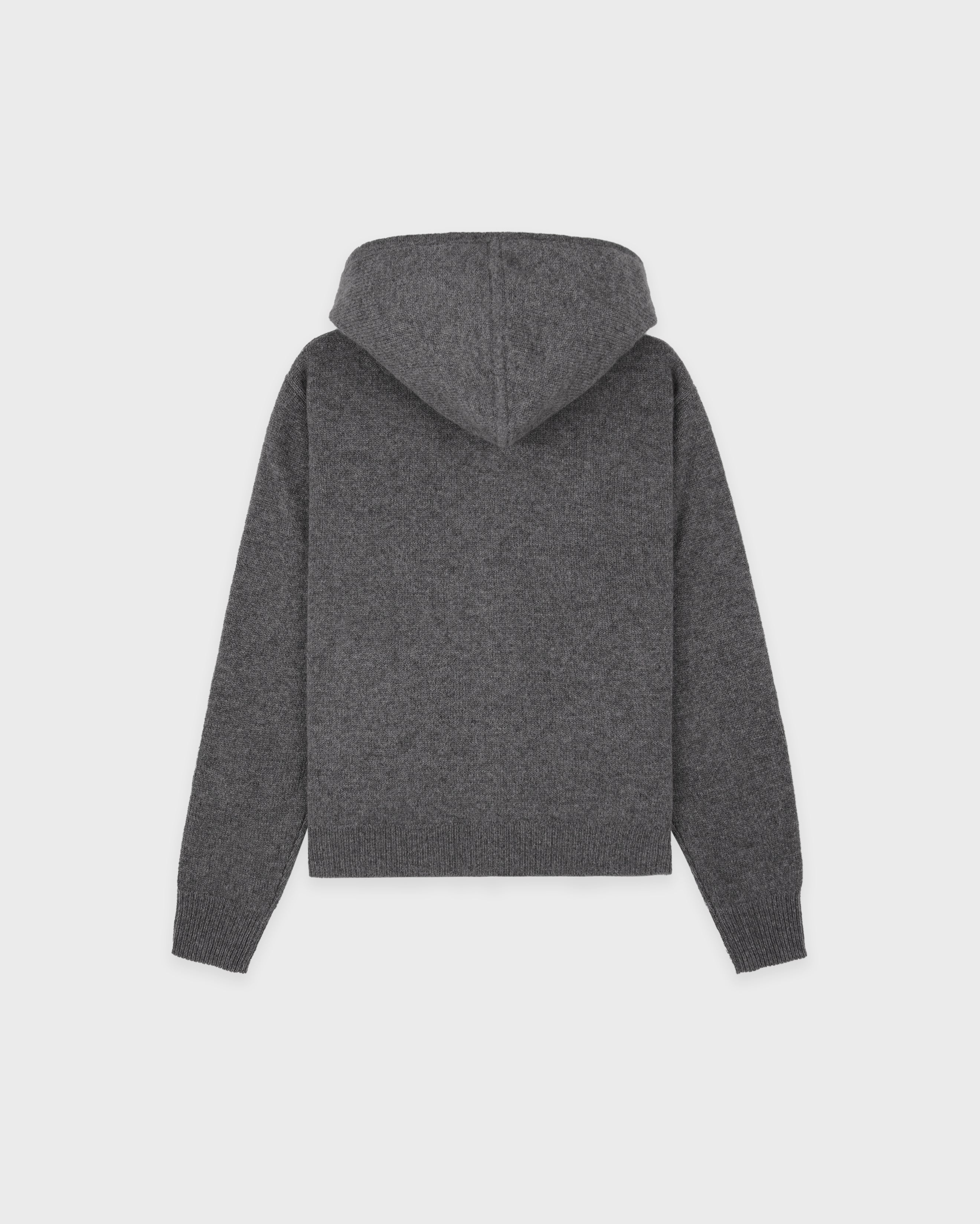 SRC Cashmere Hoodie - Cool Gray/White