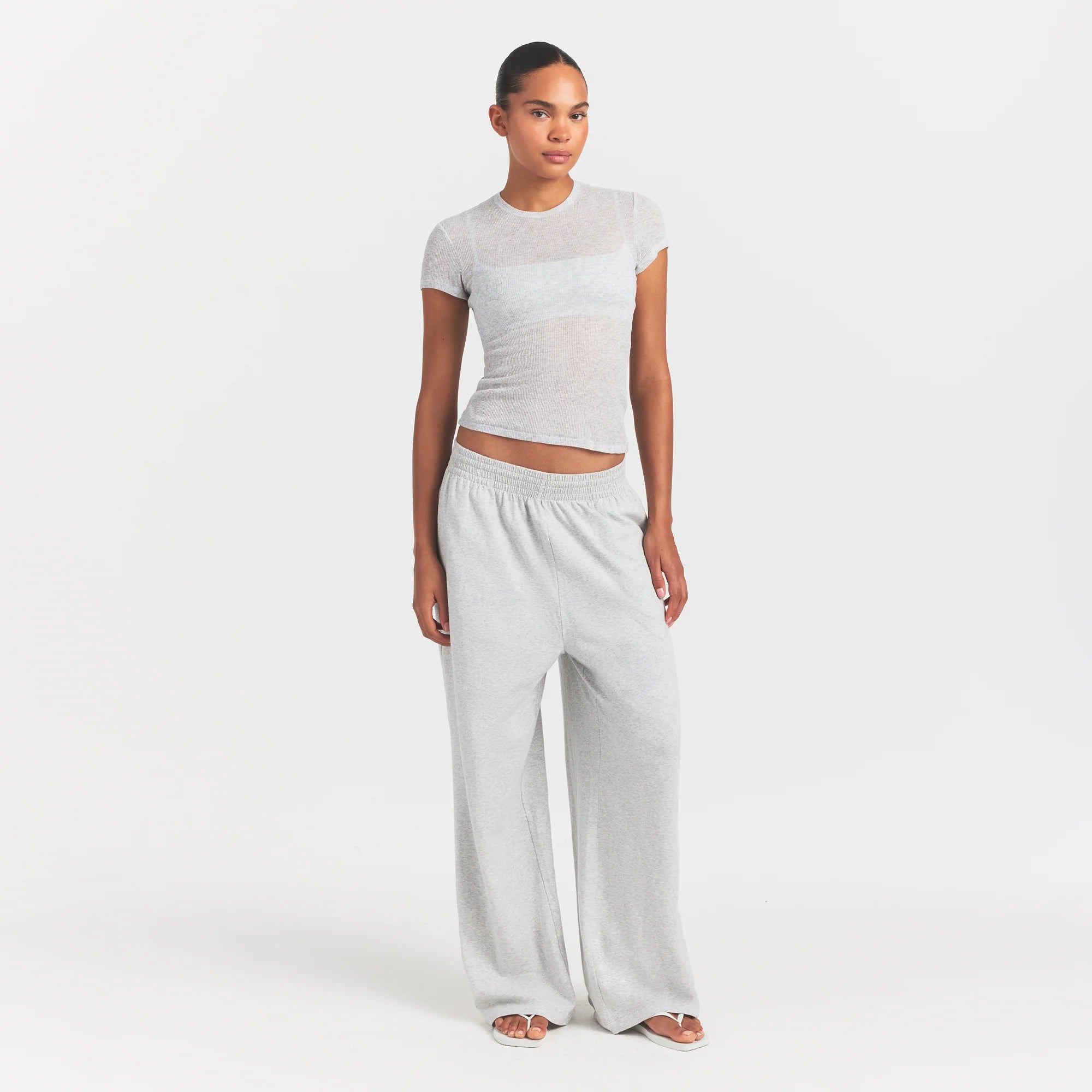 Sheer Rib T-shirt