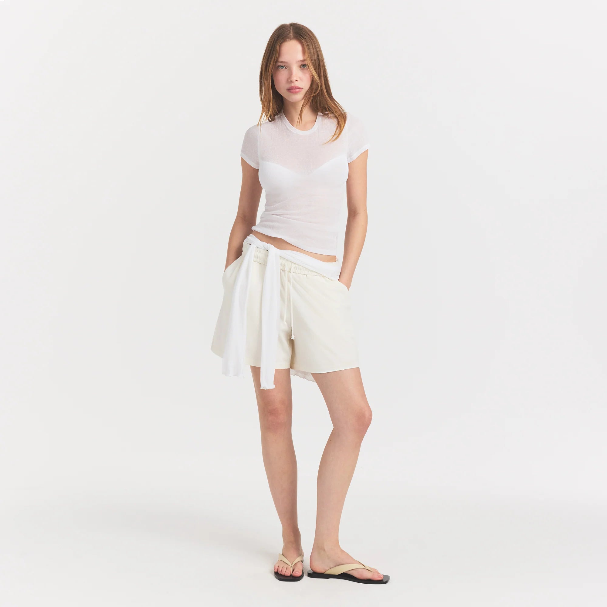 Sheer Rib T-shirt