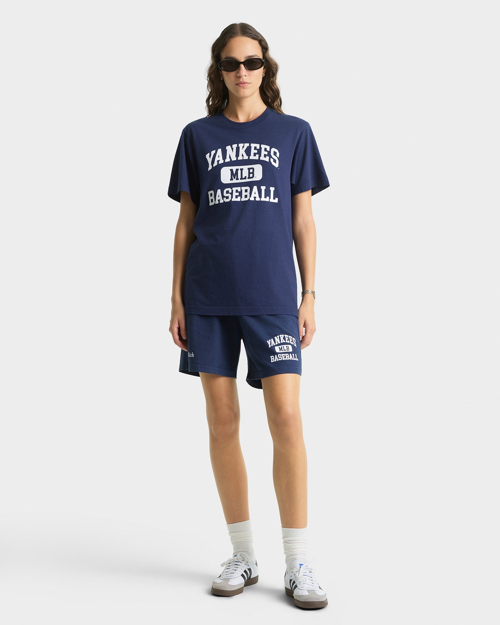 Yankees Ivy T-Shirt - Navy/White