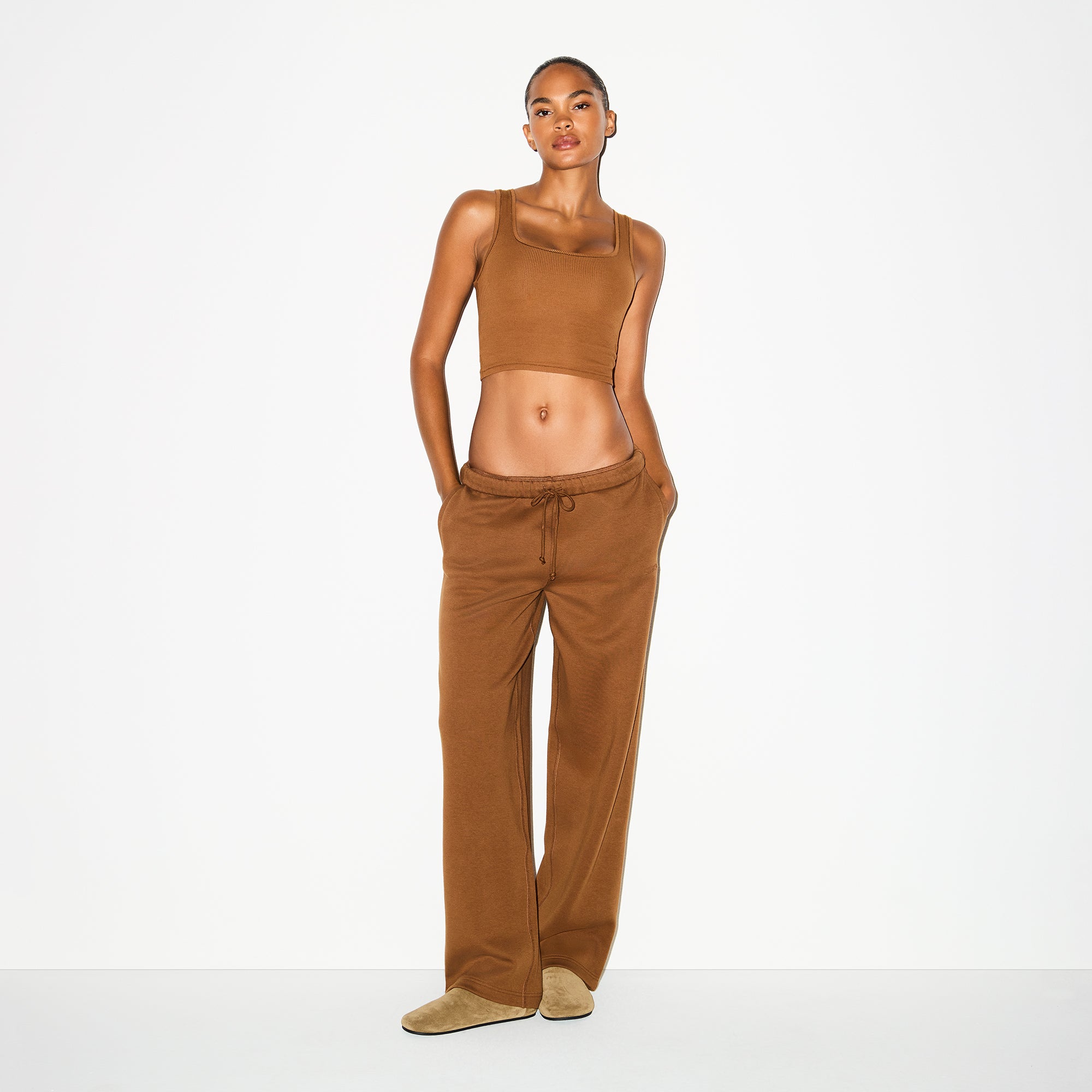 Cotton Fleece Classic Straight Leg Pant