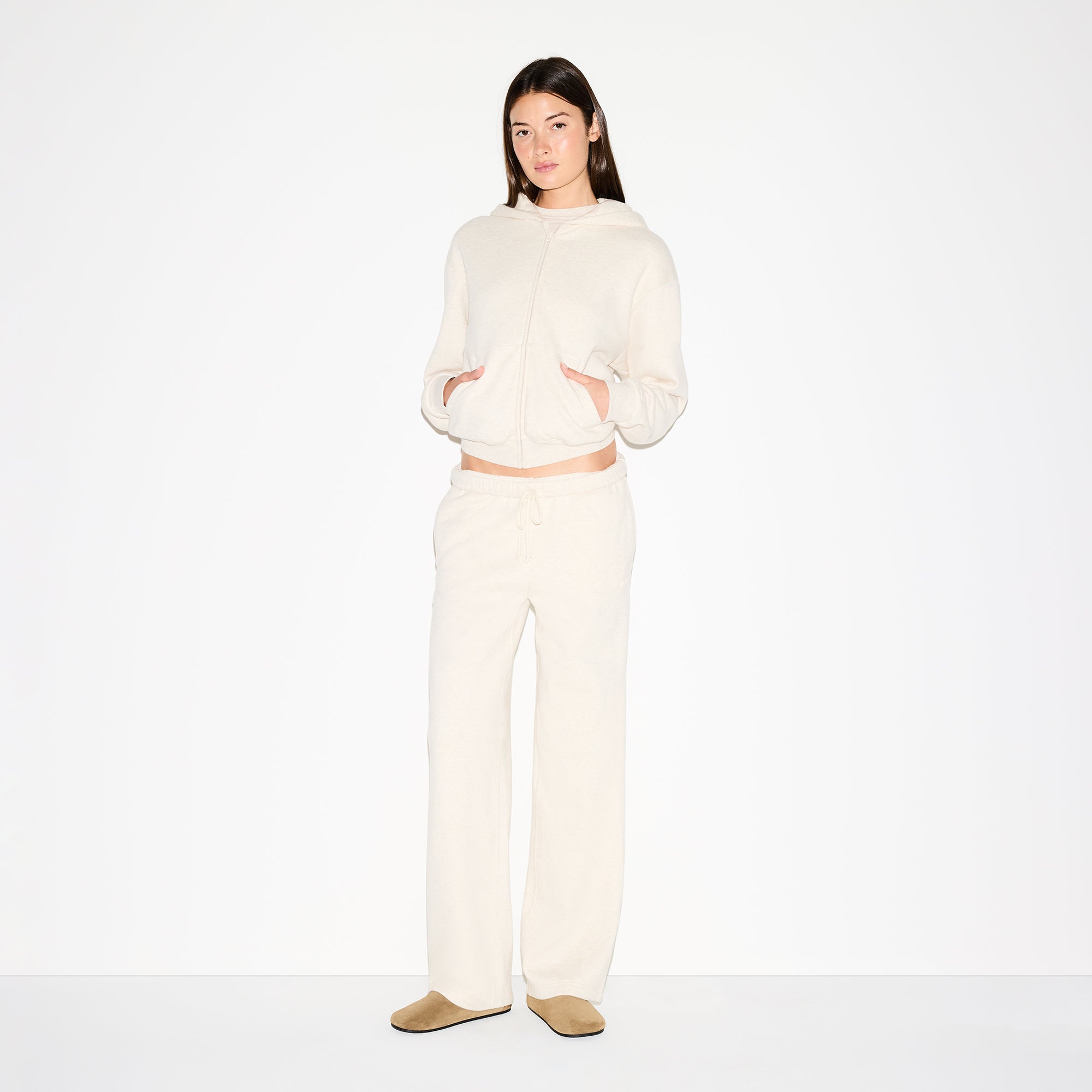 Cotton Fleece Classic Straight Leg Pant