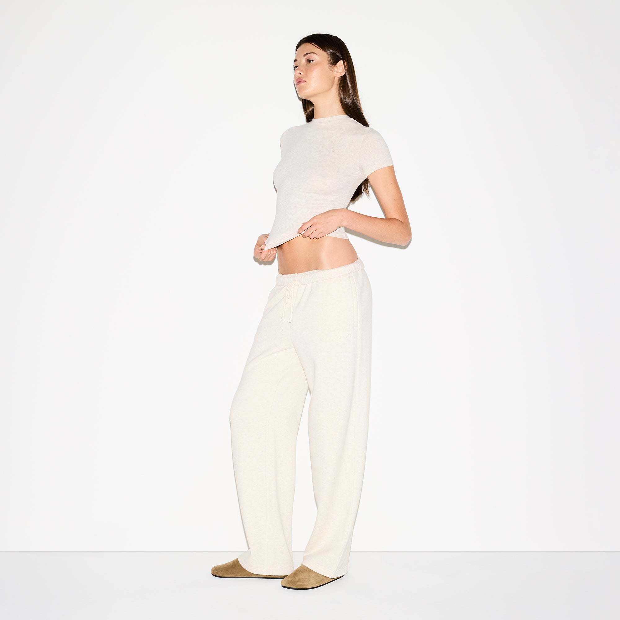 Cotton Fleece Classic Straight Leg Pant