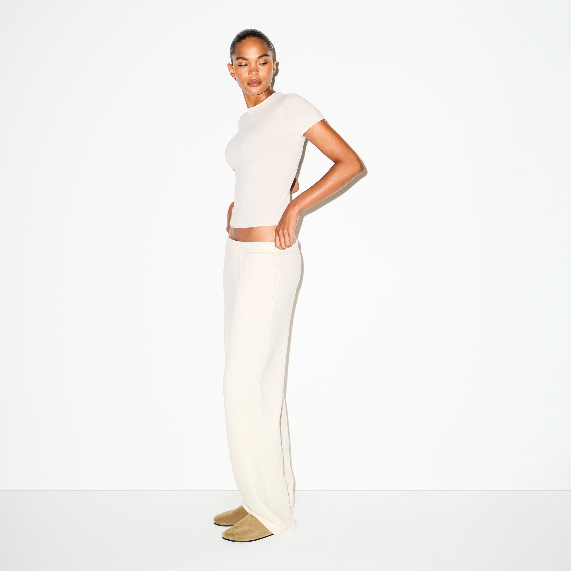 Cotton Fleece Classic Straight Leg Pant