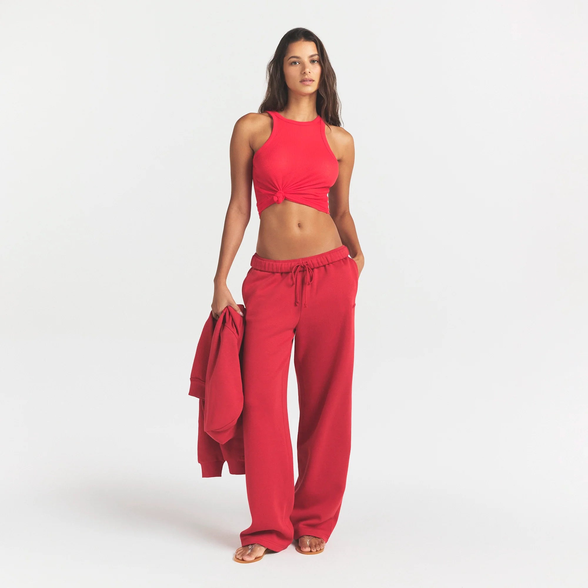 Cotton Fleece Classic Straight Leg Pant