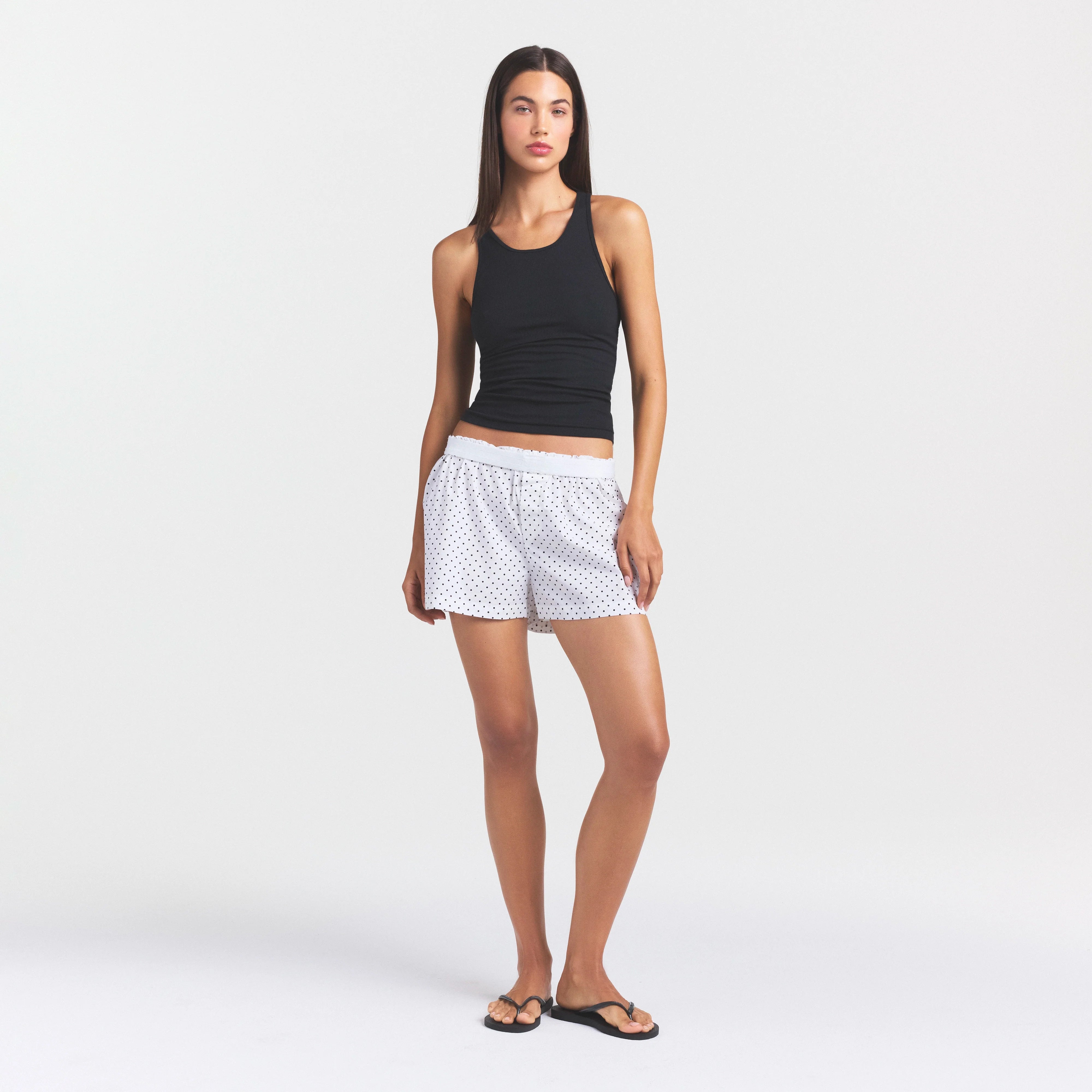 Cotton Poplin Boxer Sleep Set