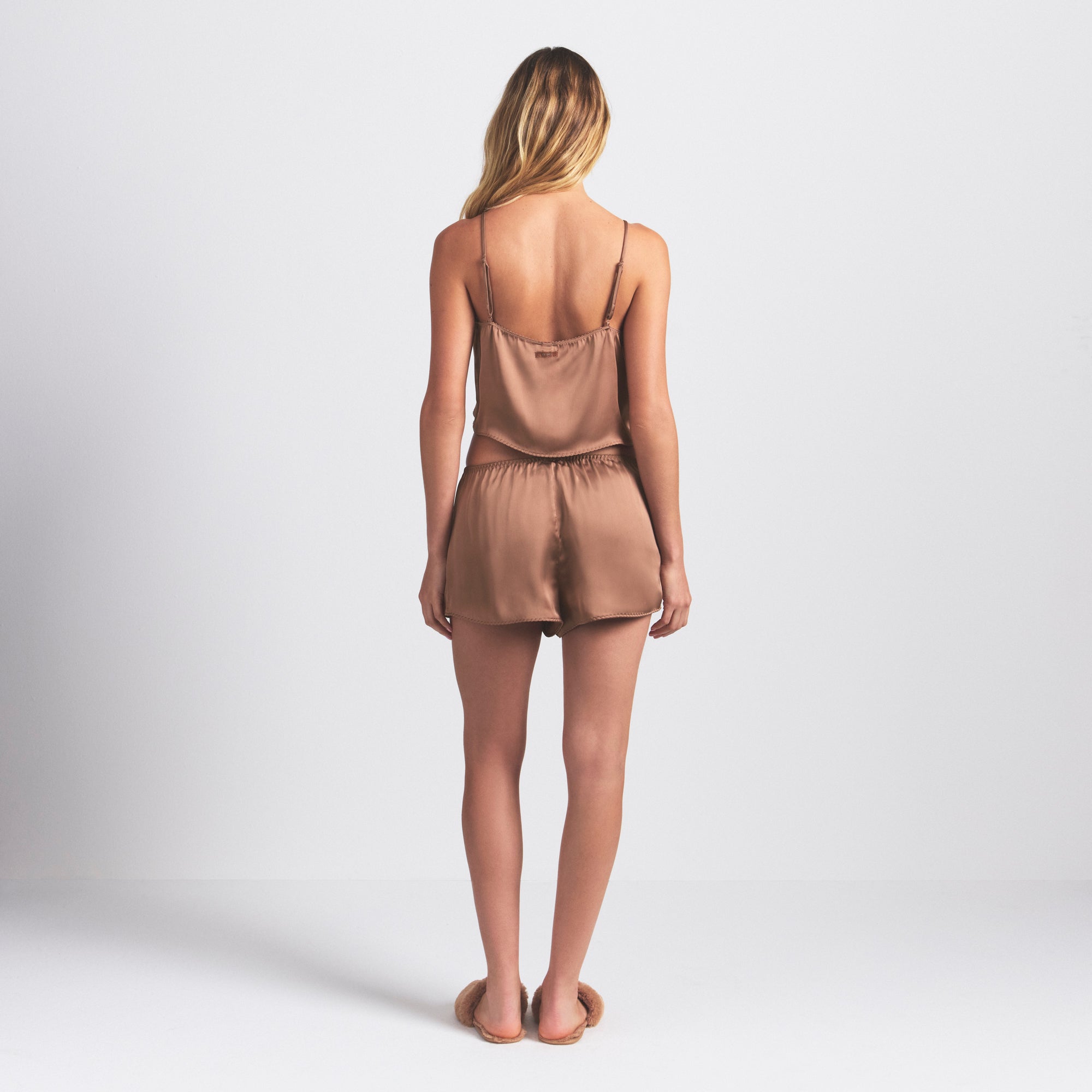 WOVEN SHINE CAMI AND SHORT SLEEP SET | SIENNA