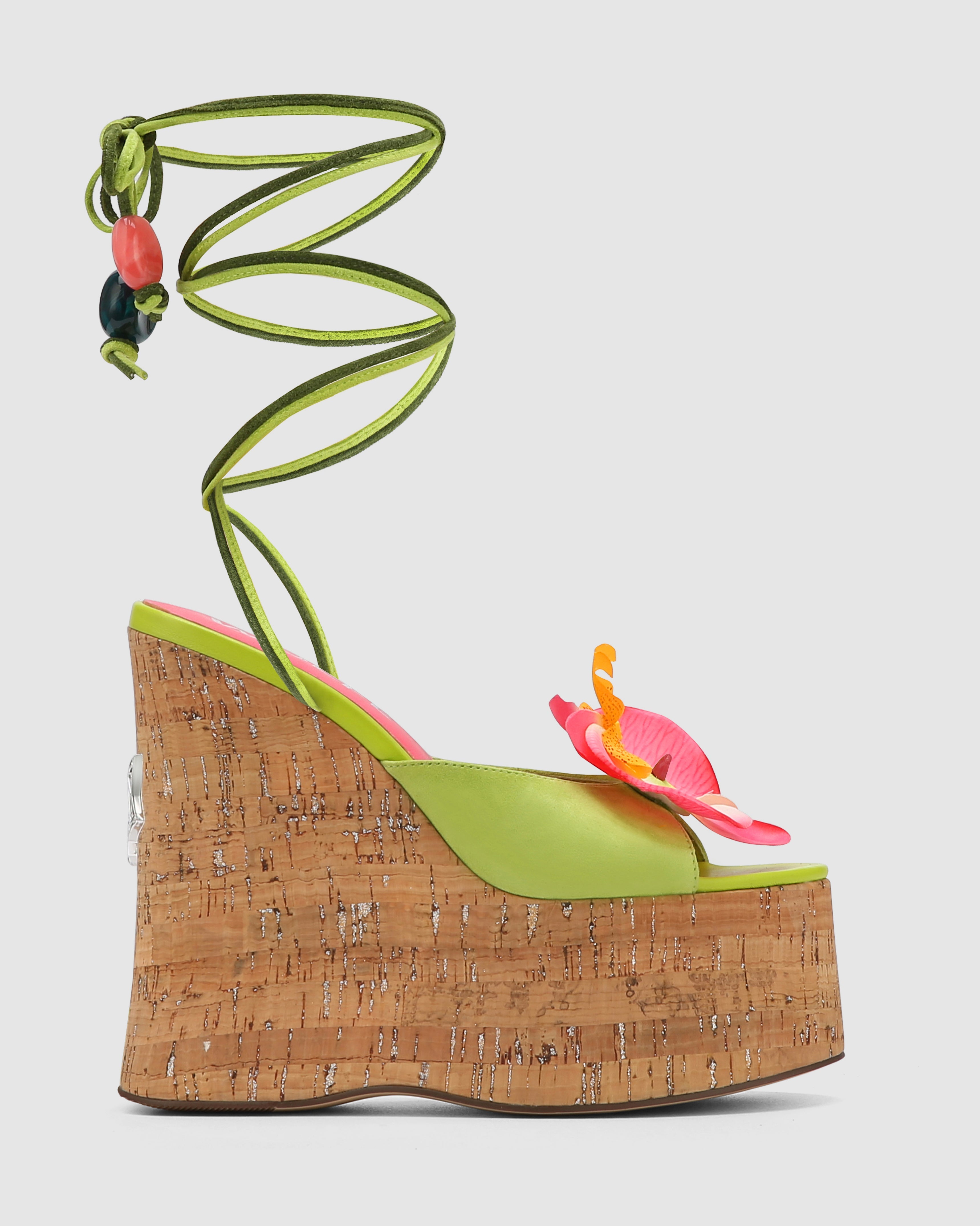 Sunflower Green Kid Suede