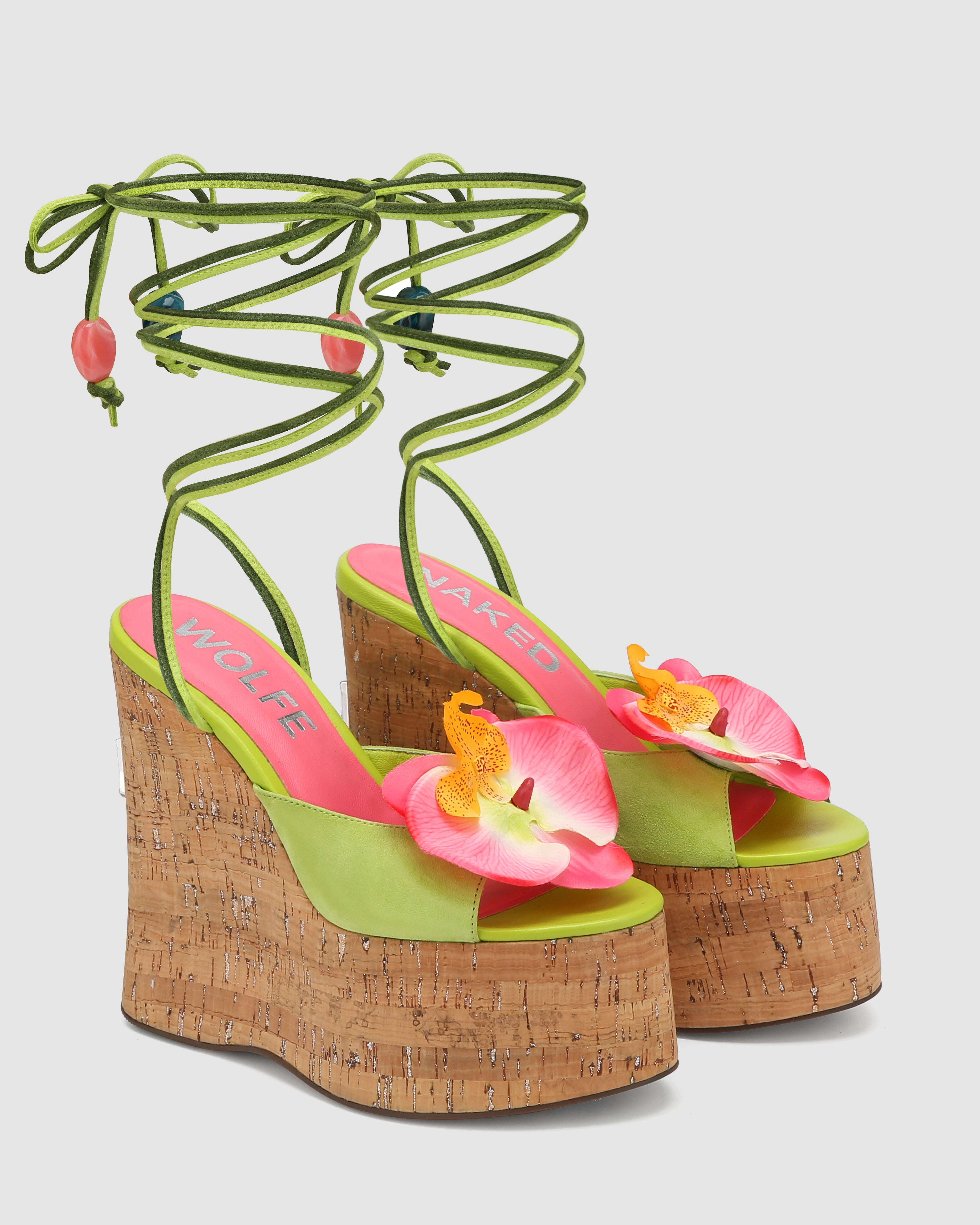 Sunflower Green Kid Suede