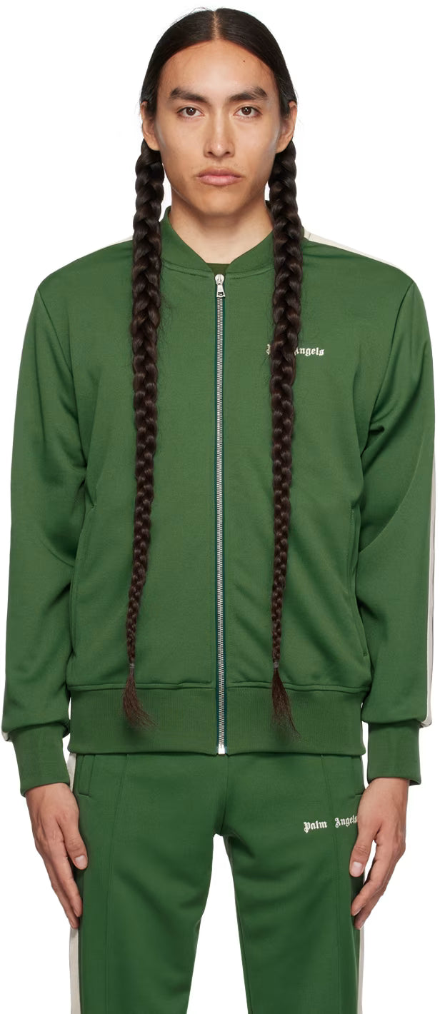 Green Embroidered Track Jacket