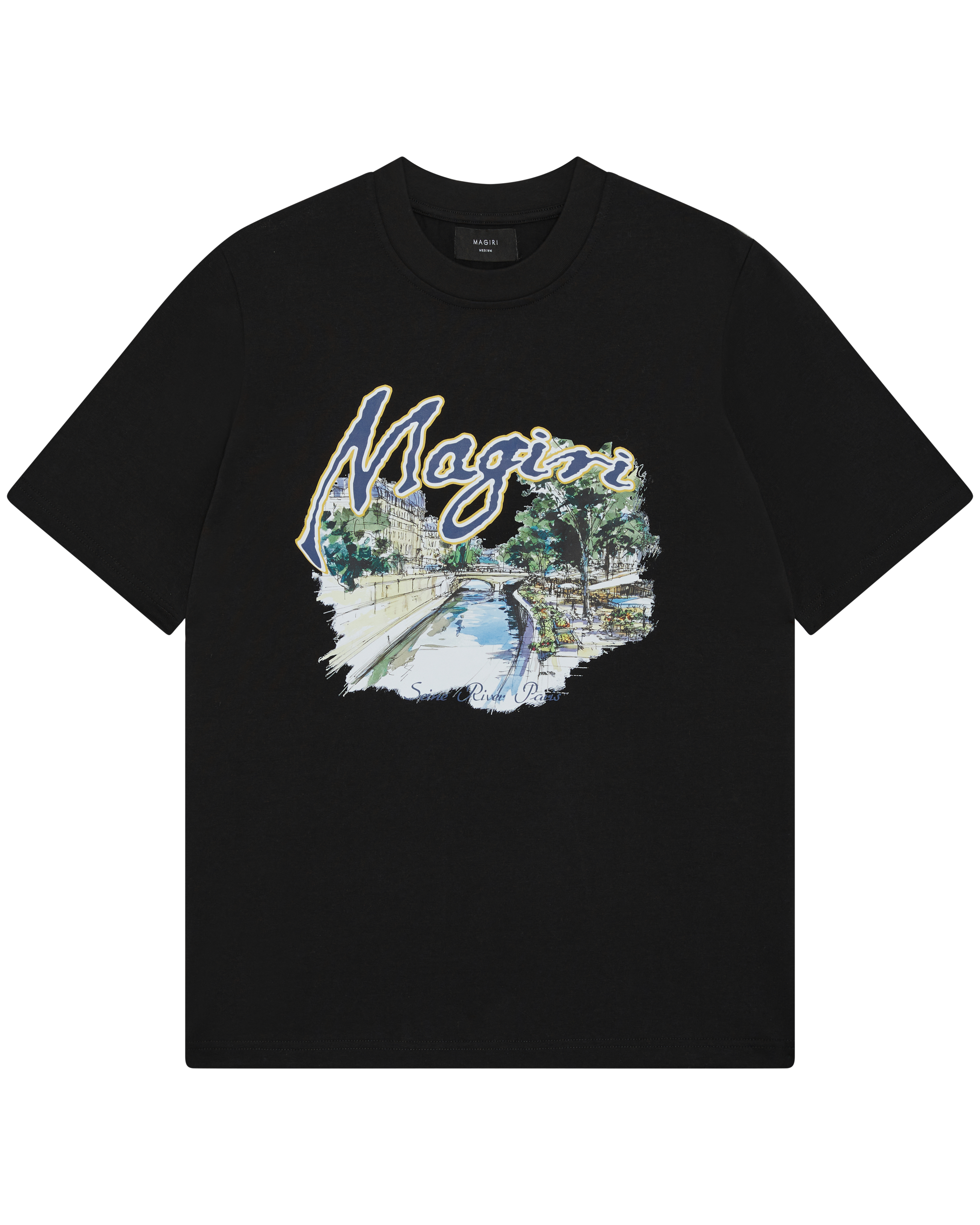 Magiri Seine River Printed T-Shirt in Black