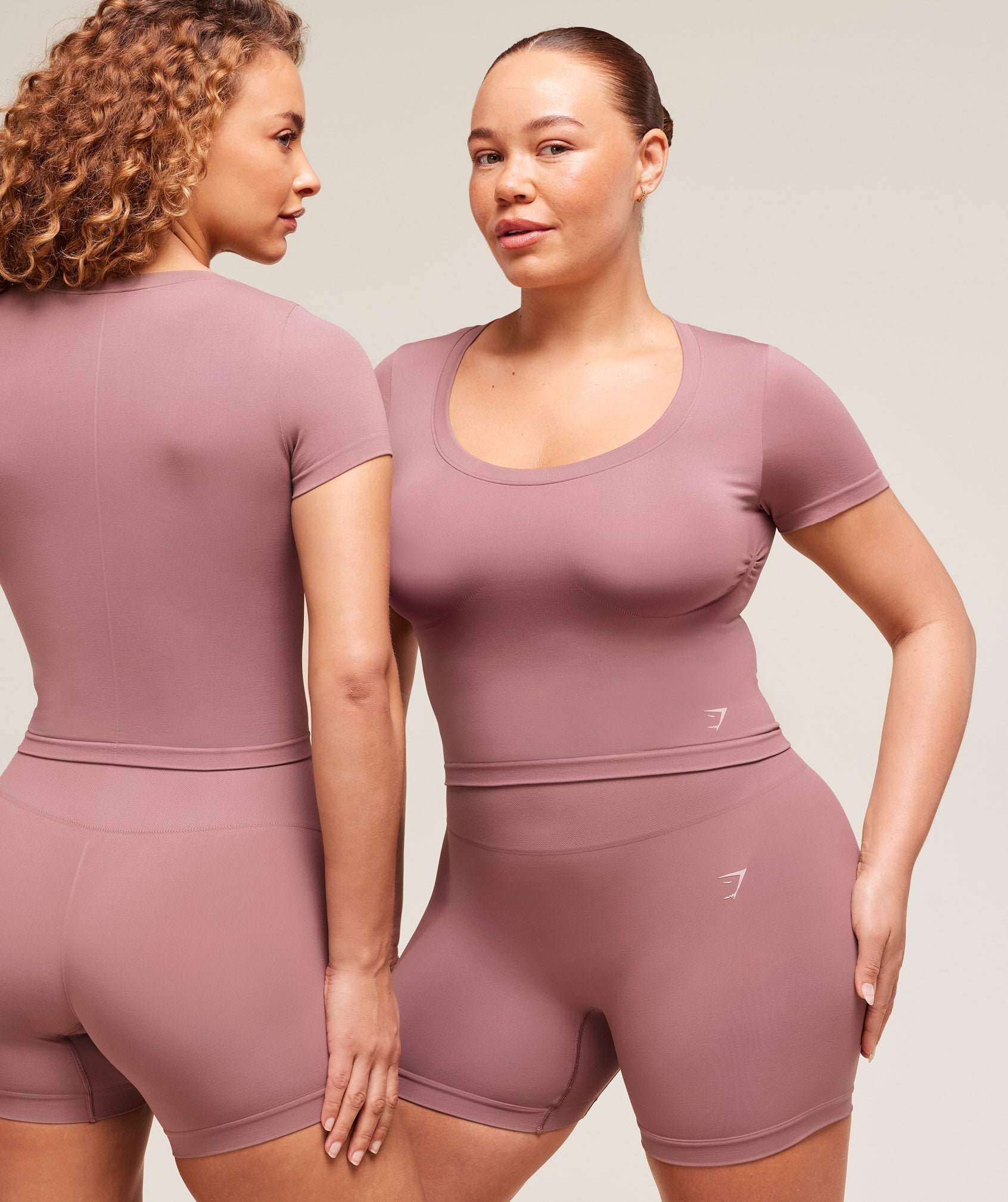 Gymshark Soft Sculpt Midi T-Shirt - Calm Pink