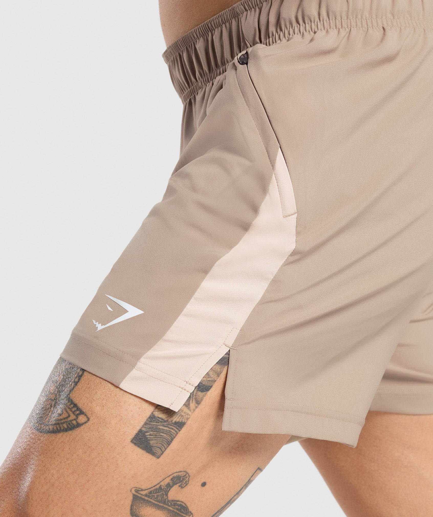 Gymshark Sport 5" Shorts - Cement Brown/Pebble Grey
