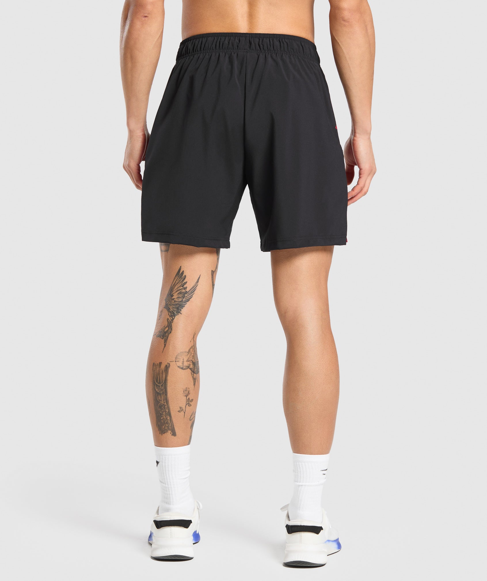 Gymshark Sport 7" Shorts - Black/Conditioning Red