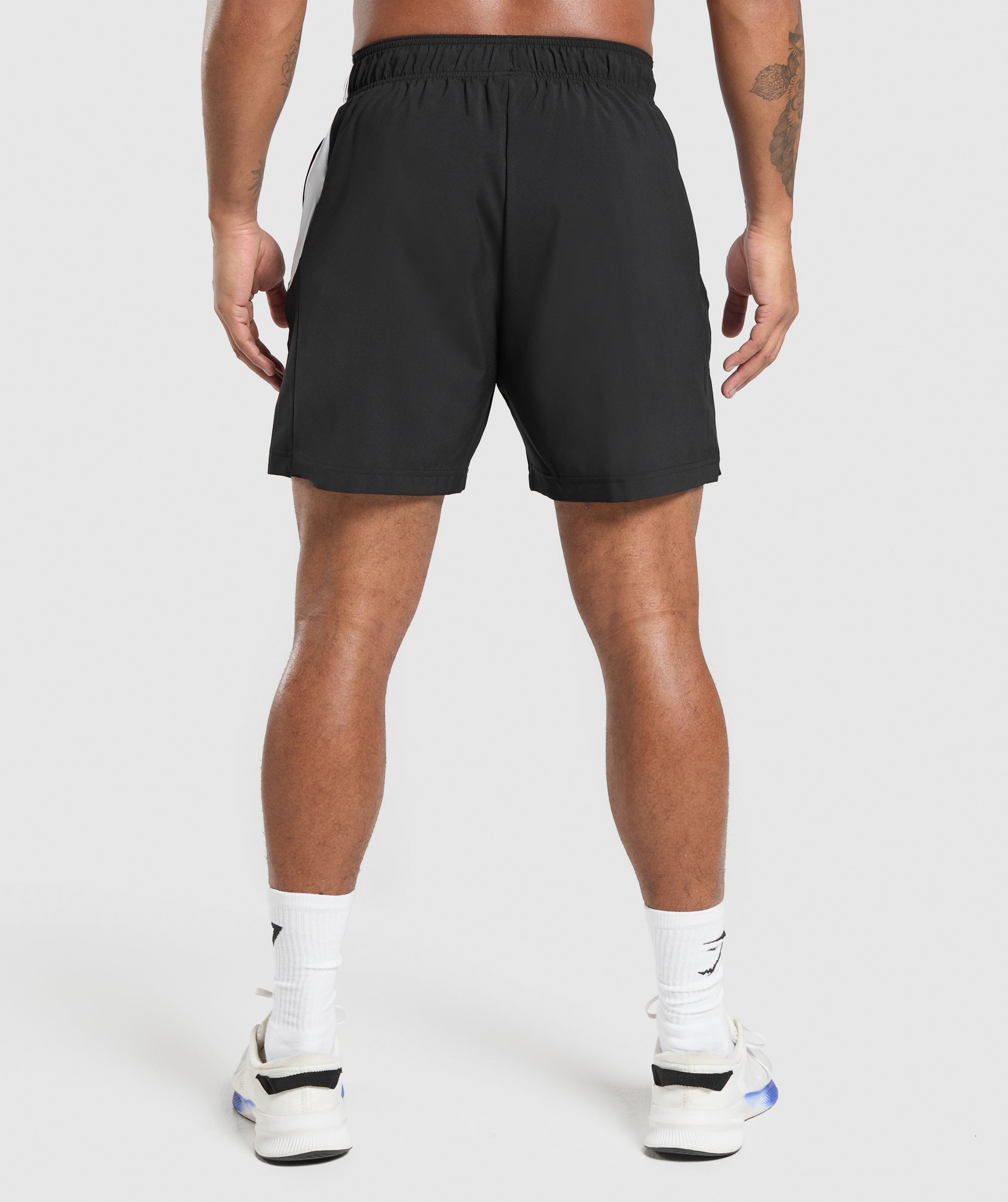 Gymshark Sport Panel 7" Shorts - Black/White