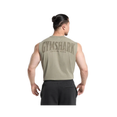 Gymshark Heritage Washed Cut Off Tank - Utility Green/Acid Wash Small Ball