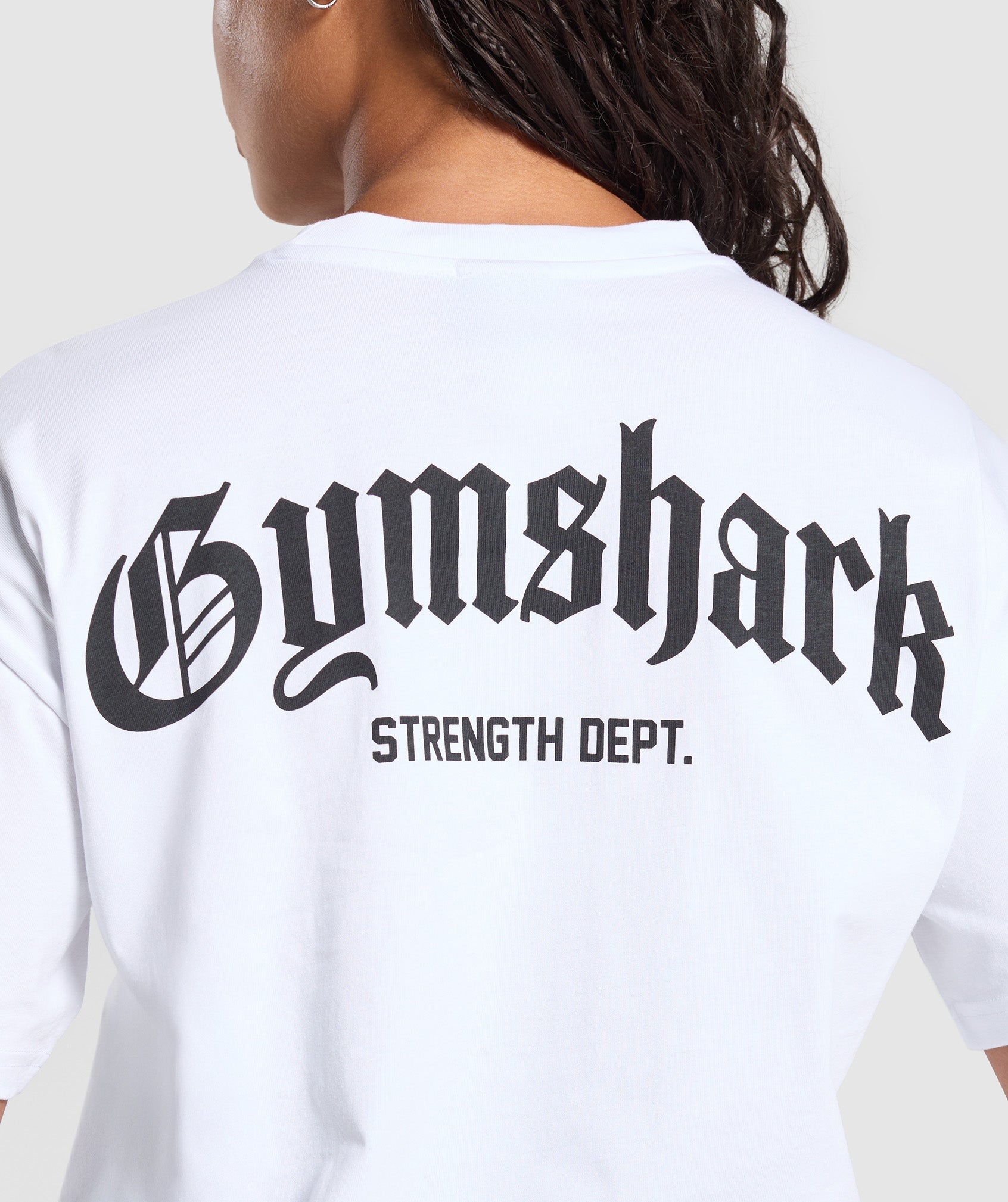 Gymshark Strength Department Graphic T-Shirt - White